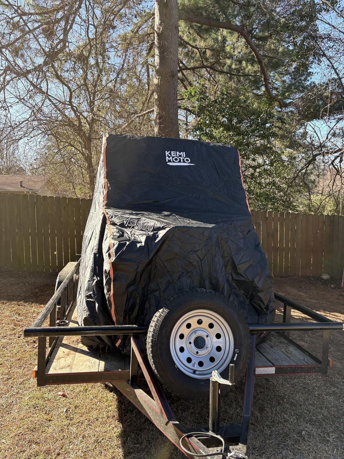 KEMIMOTO UTV Cover 4 Seater 420D Waterproof Large with Reflective Strips | Compatible with Can-Am Defender MAX PRO / Polaris Ranger Crew 570 Ranger 800 900 1000 XP General 4 1000 / Mule PRO-FXT PRO customer photo 1
