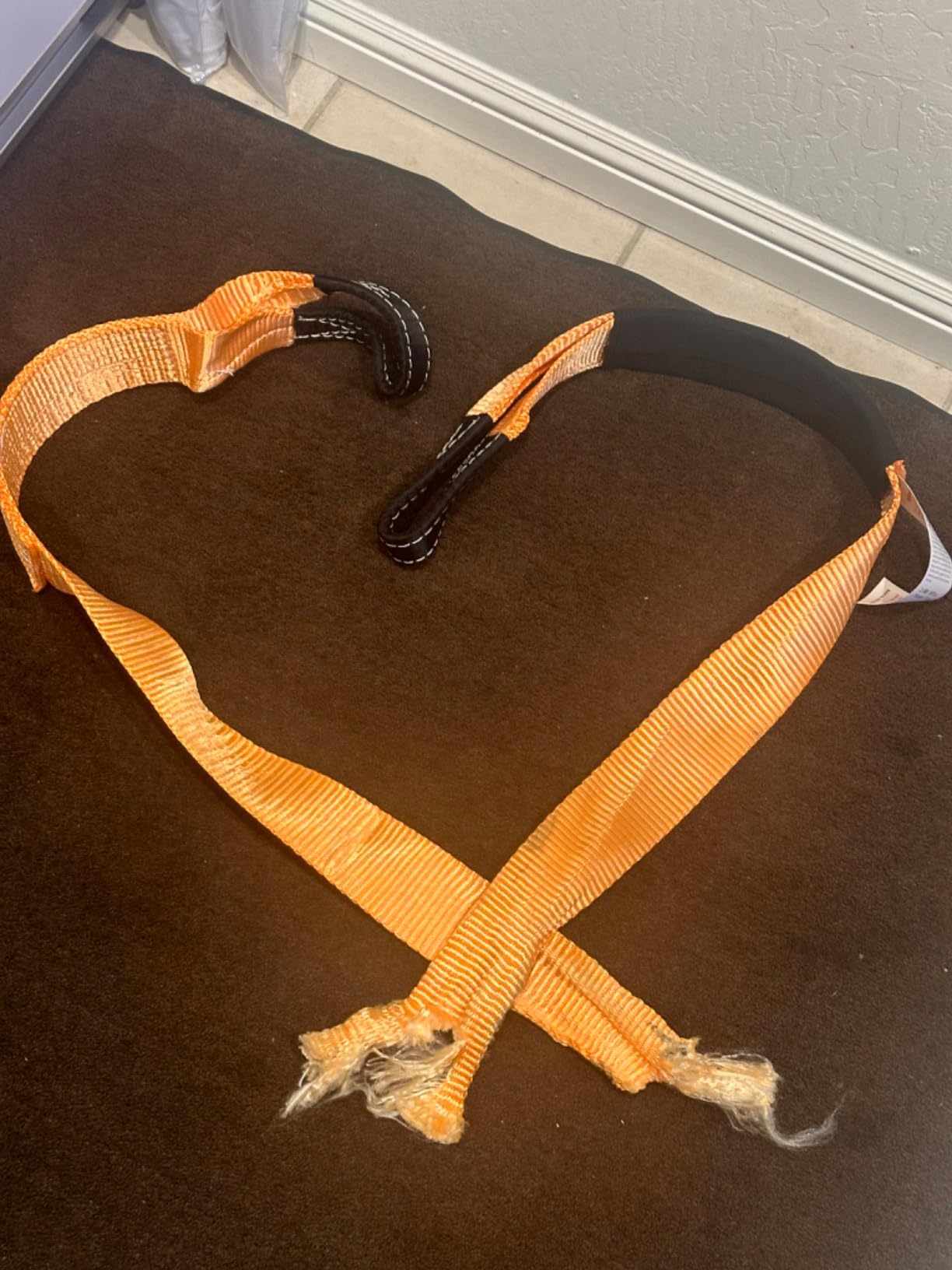 ALL-TOP Tree Saver Strap 3in x 8ft Certified 36000Lbs Break Strength, Emergency Recovery Tow Strap Winch Extension Rope with Oversize Carry Bag(Green) customer photo 1