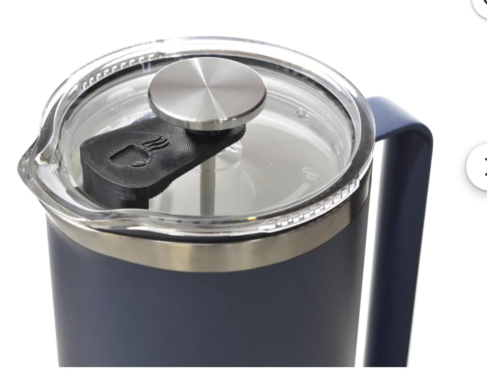 YETI Rambler 64 oz. French Press Coffee Maker, Navy | with GroundsControl Filter customer photo 1