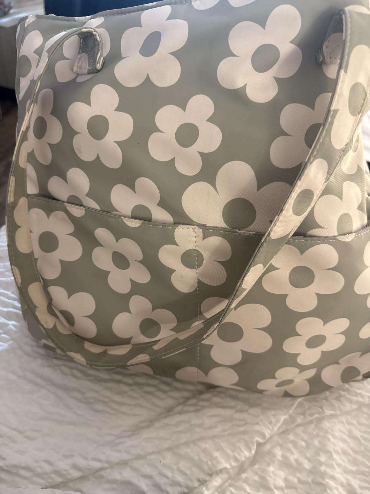 Waterproof Beach Tote Pool Bags for Women Extra Large Carry On Bag With Wet Compartment for Weekender Travel customer photo 1
