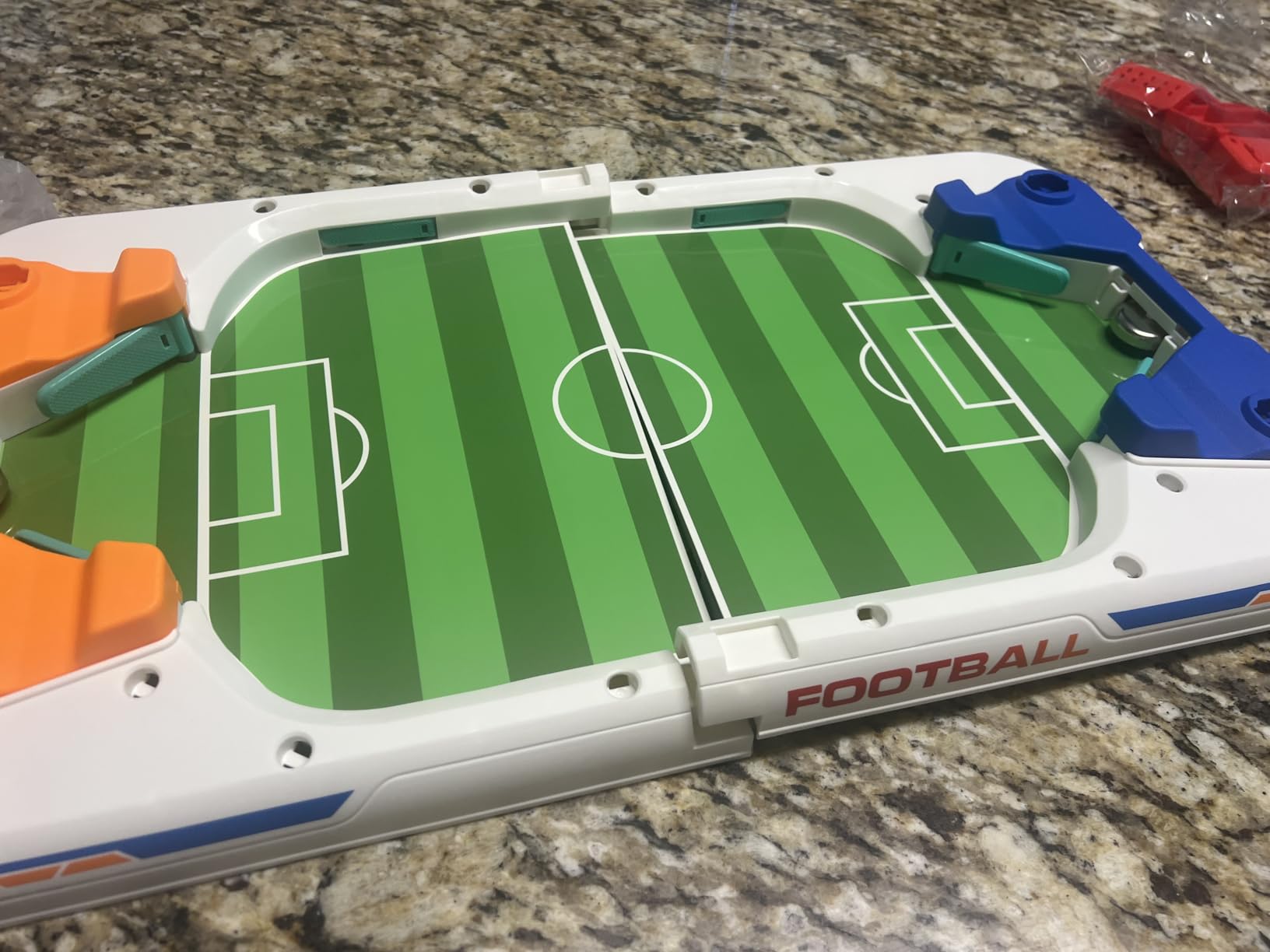 Mini Soccer Board Game for Kids: Foosball Table Toys for 3 4 5 6 7 8-12 Year Old Kids - Pinball Interactive Sports Game Age 3+ Indoor Home Party - Gift for Boys Girls Birthday Christmas Grandkids customer photo 1