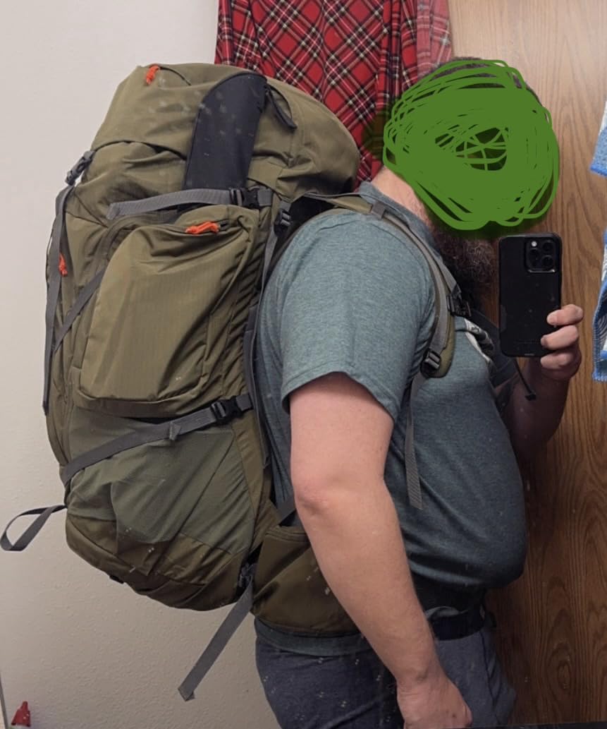 Kelty Coyote 60-105 Liter Internal Frame Backpack - Hiking, Backpacking, Travel, Adjustable Torso (65L / Black) customer photo 1