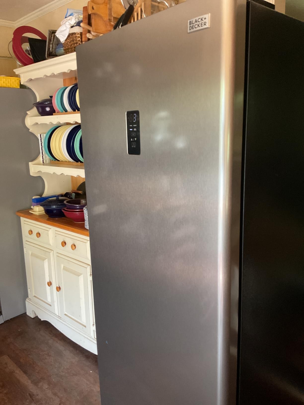 BLACK+DECKER 17 Cu. Ft. Convertible Freezer Refrigerator, BUC1700XS | Upright Fridge with Glass Shelves, Garage Ready Freezer, ENERGY STAR rated, Frost Free customer photo 1