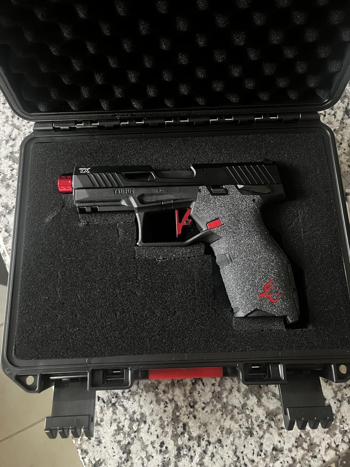 TSA Gun Case for Handgun Pistol - TSA Approved Firearm Travel Case - Gun Safe for 9mm Handgun Pistol - Hard Shell | Waterproof | Shockproof for Airline Travel Car Home - Secure Storage and Protection customer photo 1