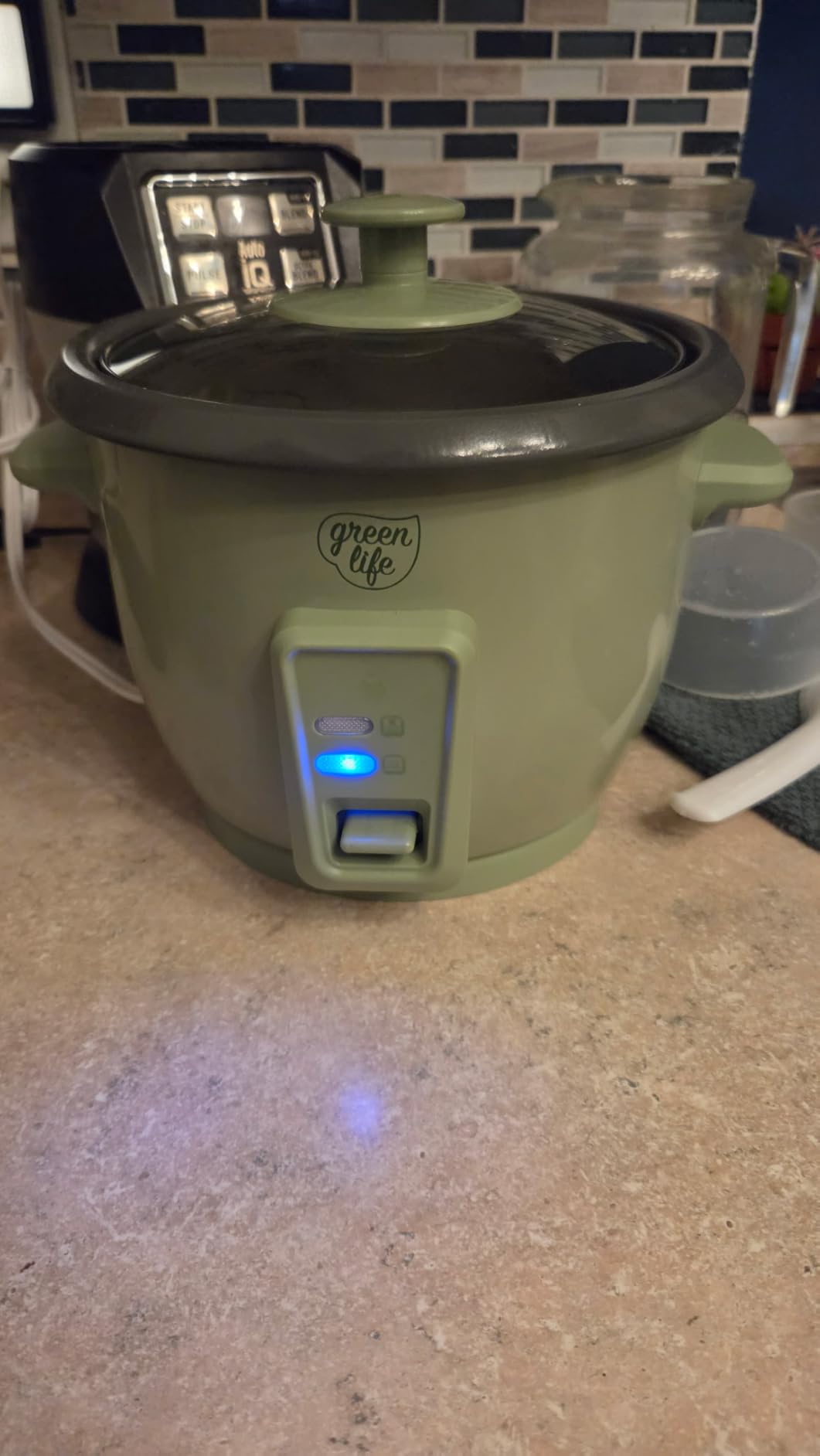 GreenLife Rice Cooker, 3-Cups Uncooked/6-Cups Cooked, Gray | PFAS-Free Ceramic Nonstick Removable Pot, One-Switch Design, Grains Multicooker, Keep Warm, Dishwasher Safe Parts, Easy Clean customer photo 1