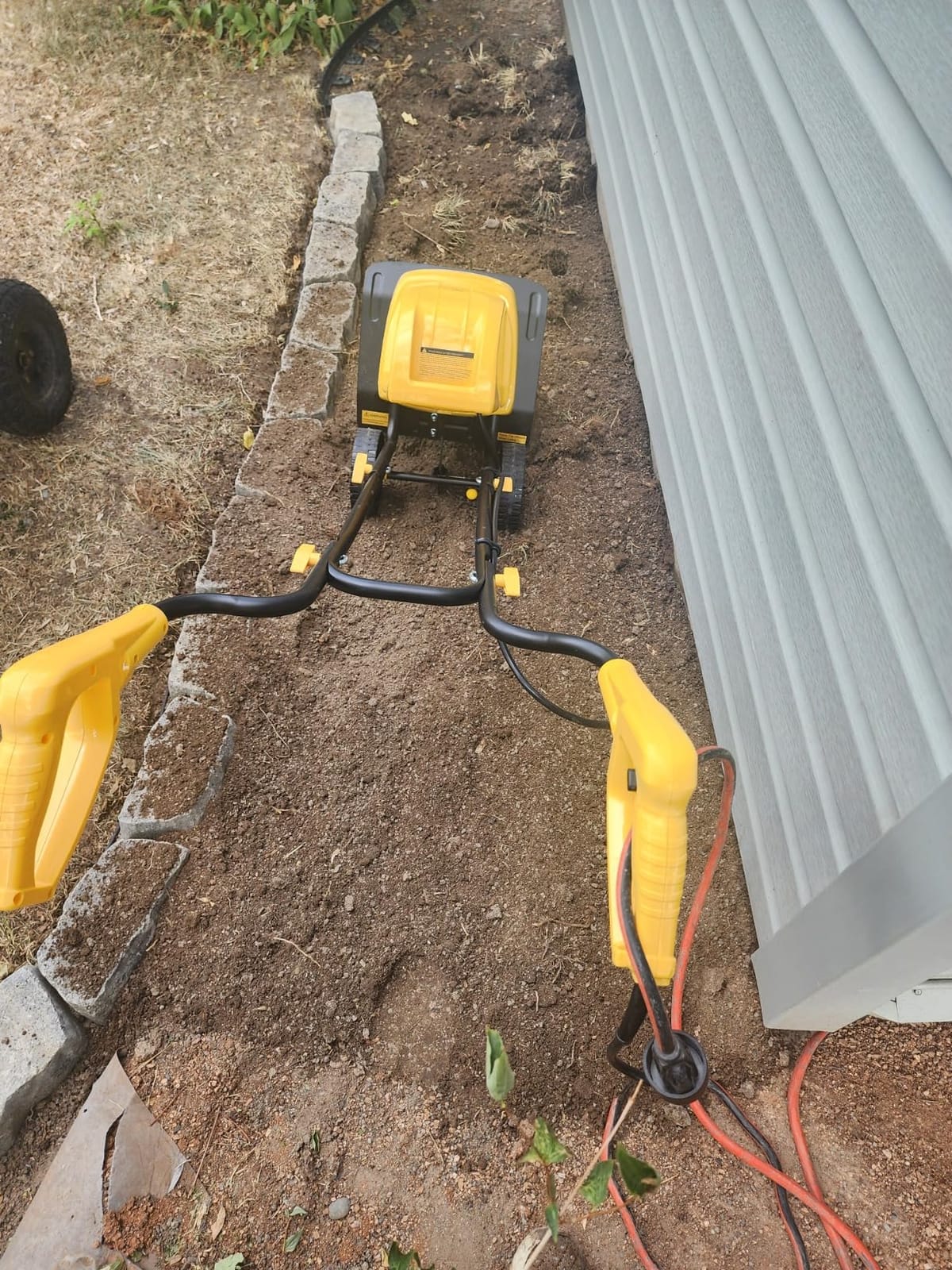 12'' 10.5-AMP Electric Roto Tiller Cultivator for Gardening Corded | Electric front tine tiller lightweight, Metal baffle, Overload protected, Easy to till hard soil, Easy (dis)assemble customer photo 2
