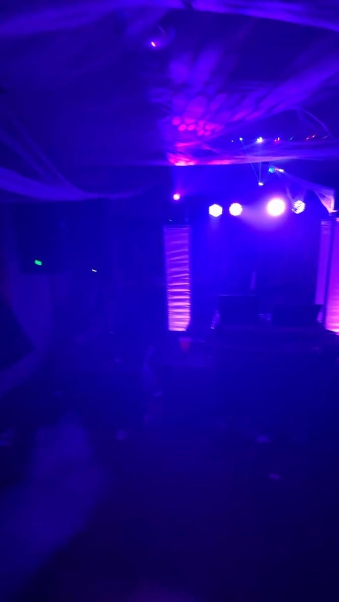 SHEHDS 100W LED Moving Head Lights | 16° Beam Angle, 7 Dynamic + 6 Static Gobos, 8 Colors, 6-Facet Prism, Linear Focus, RDM, Sound Active, for Wedding Party Dance customer photo 1