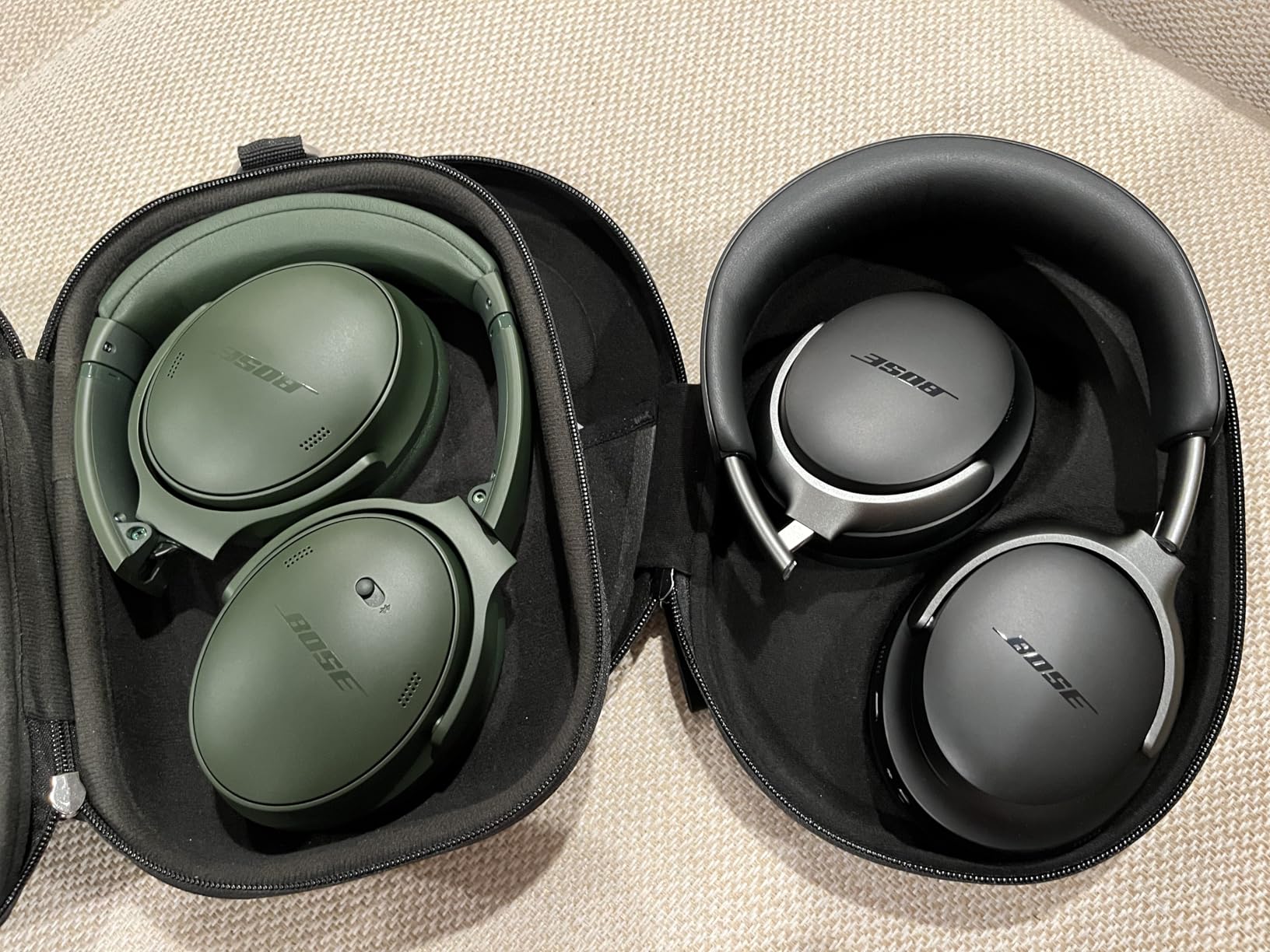 Bose QuietComfort Headphones - Wireless Bluetooth Headphones, Active Over Ear Noise Cancelling and Mic, USB-C Charging, Deep Bass, Up to 24 Hours of Playtime, Sandstone customer photo 2