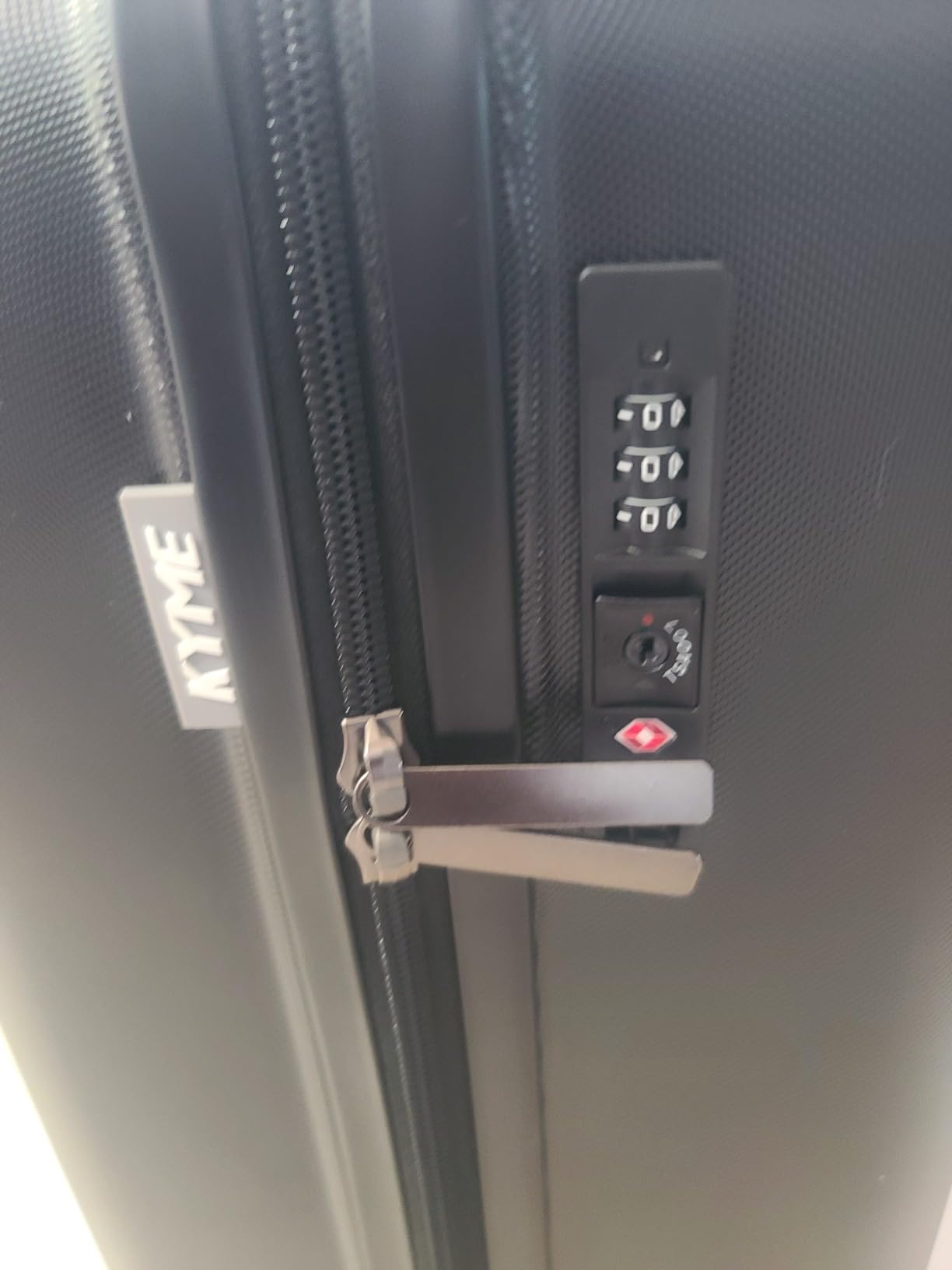 KYME Luggage Sets 2 Piece Hardshell Suitcase with TSA Lock, Black, 20