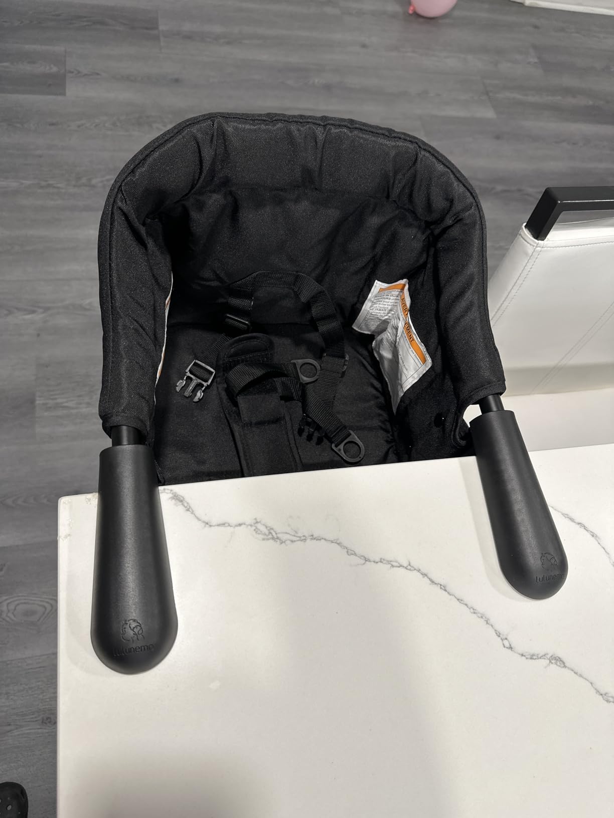 Hook on High Chair, Portable Foldable High Chair for Babies 6-36 Months, Includes Storage Bag (Black) customer photo 2