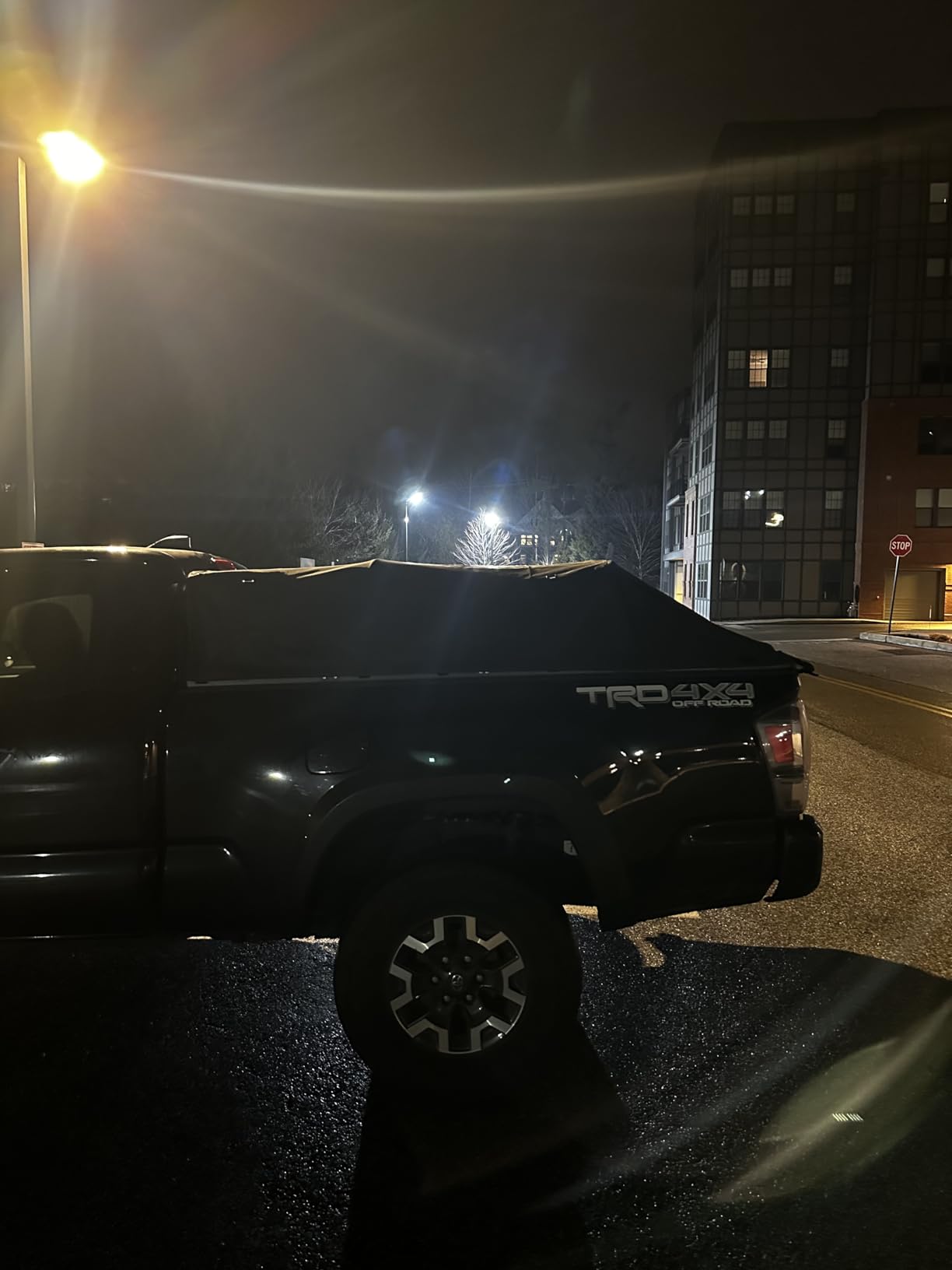JOYTUTUS Truck Bed Soft Topper Compatible with 2019-2026 Ram 1500 with 5.5ft Bed (w/o RamBox) & Silverado Sierra 1500 with 5.8ft Bed Foldable Camper Shell Truck Top customer photo 2