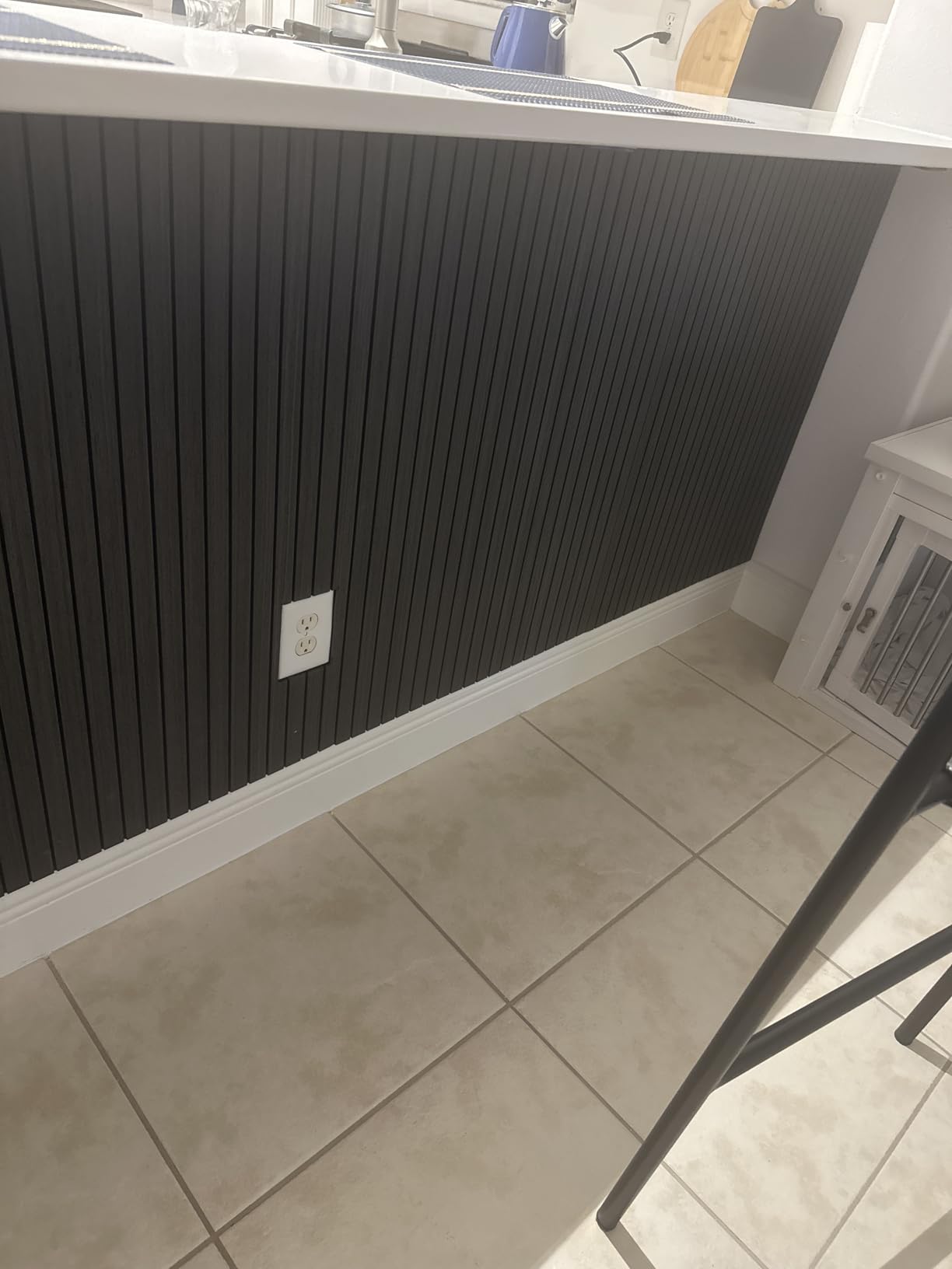 4-Piece Wood Slat Wall Panel for Interior Wall Decor Noise Cancelling 47.2