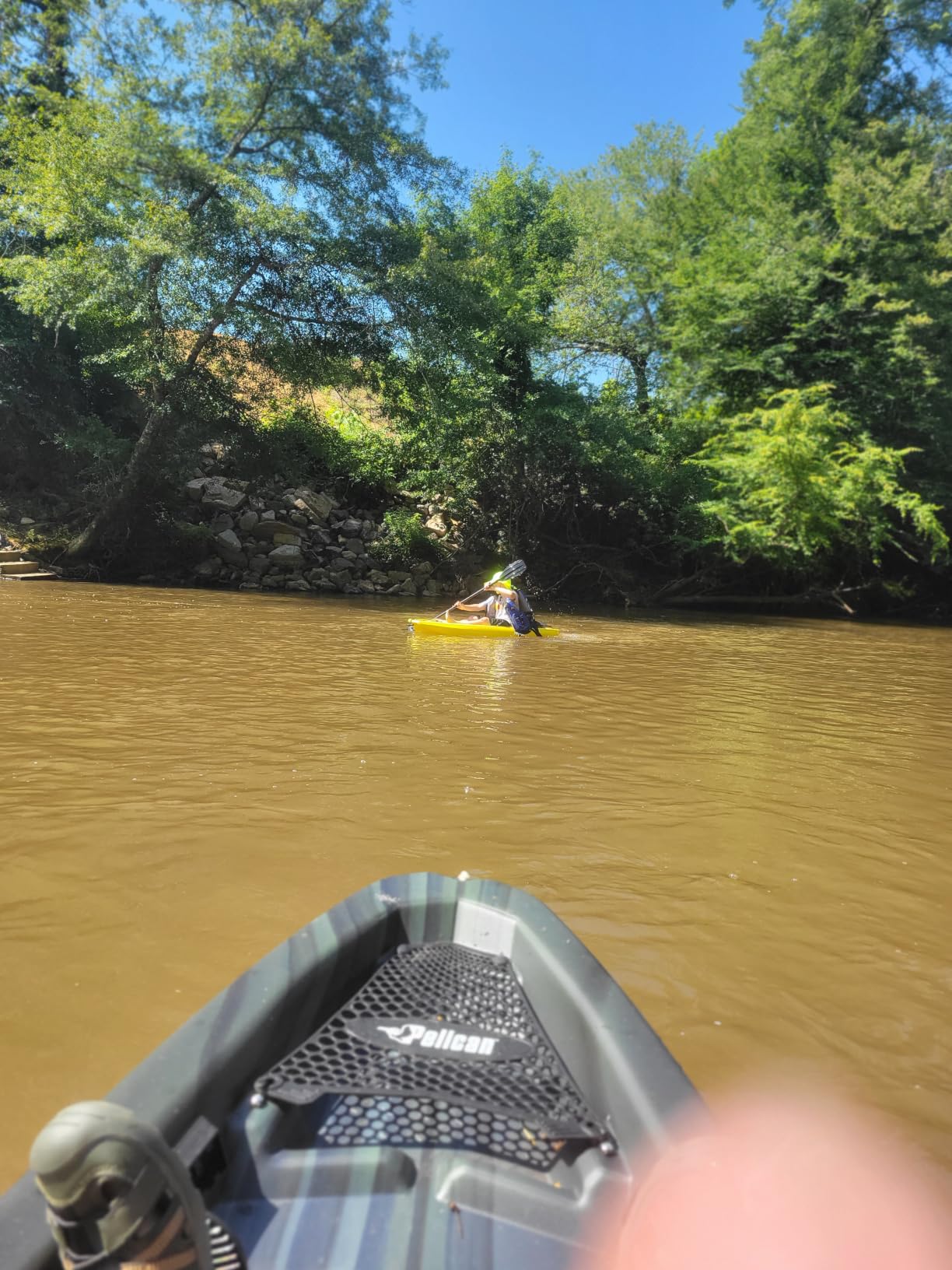 Kayak with Paddle 6.5 FT Recreational Rowing Fishing Boat with Hard Shell Recreational Ocean Kayak Sit-in one Person customer photo 1