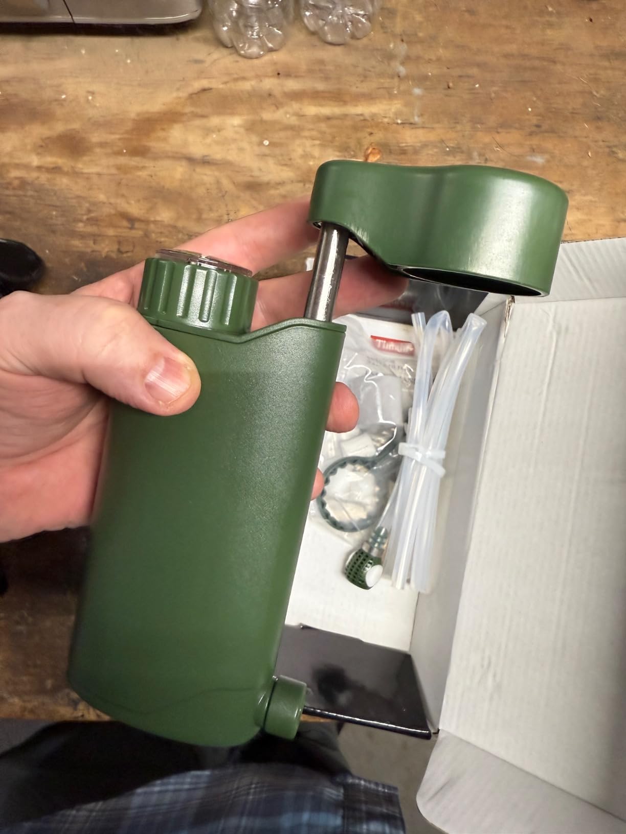 Timain Outdoor Portable Water Filter Pump, Water Filtration Systems, Perfect for Travel, Camping, Hiking, Fishing, Hunting, Emergency Preparedness (4500 Liters) customer photo 2