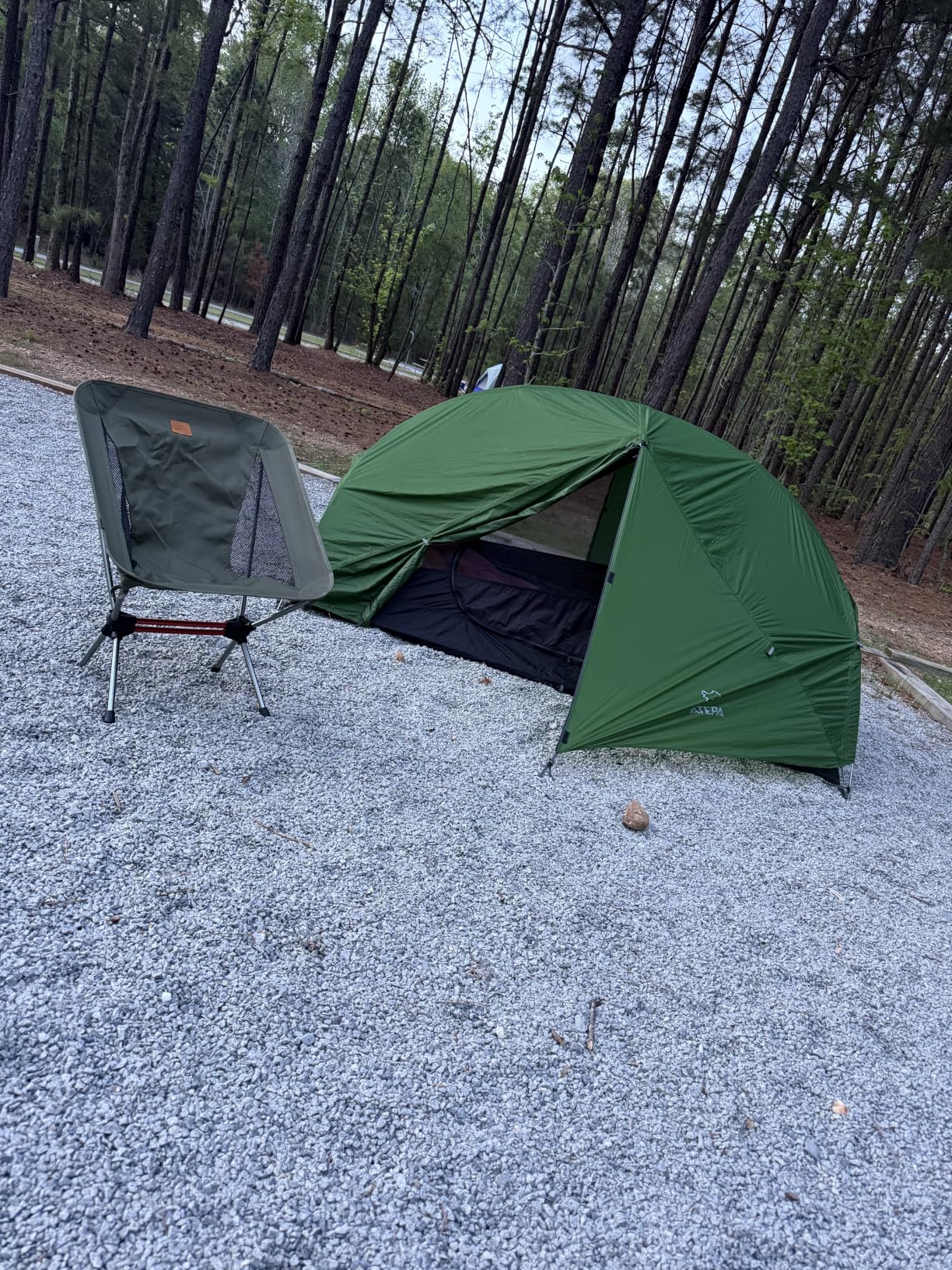 ATEPA Voyage 1-2 Backpacking Tent, Ultralight 20D SilNylon 4 Season Camping Tent, 4000mm Waterproof Freestanding Tent with Expandable Vestibule for Hiking, Bikepacking & Mountaineering customer photo 1