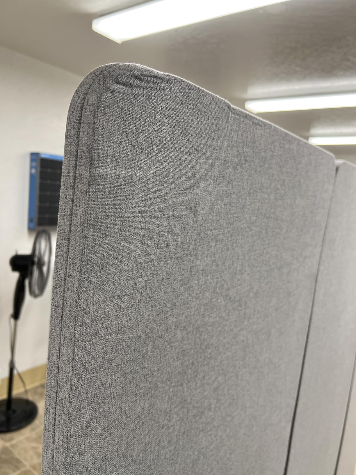 VIVO Freestanding 72 x 56 inch Privacy Panel, Cubicle Divider, Acoustic Wall Partition, x3 24 inch Panels, Gray, PP-3-S072G customer photo 2