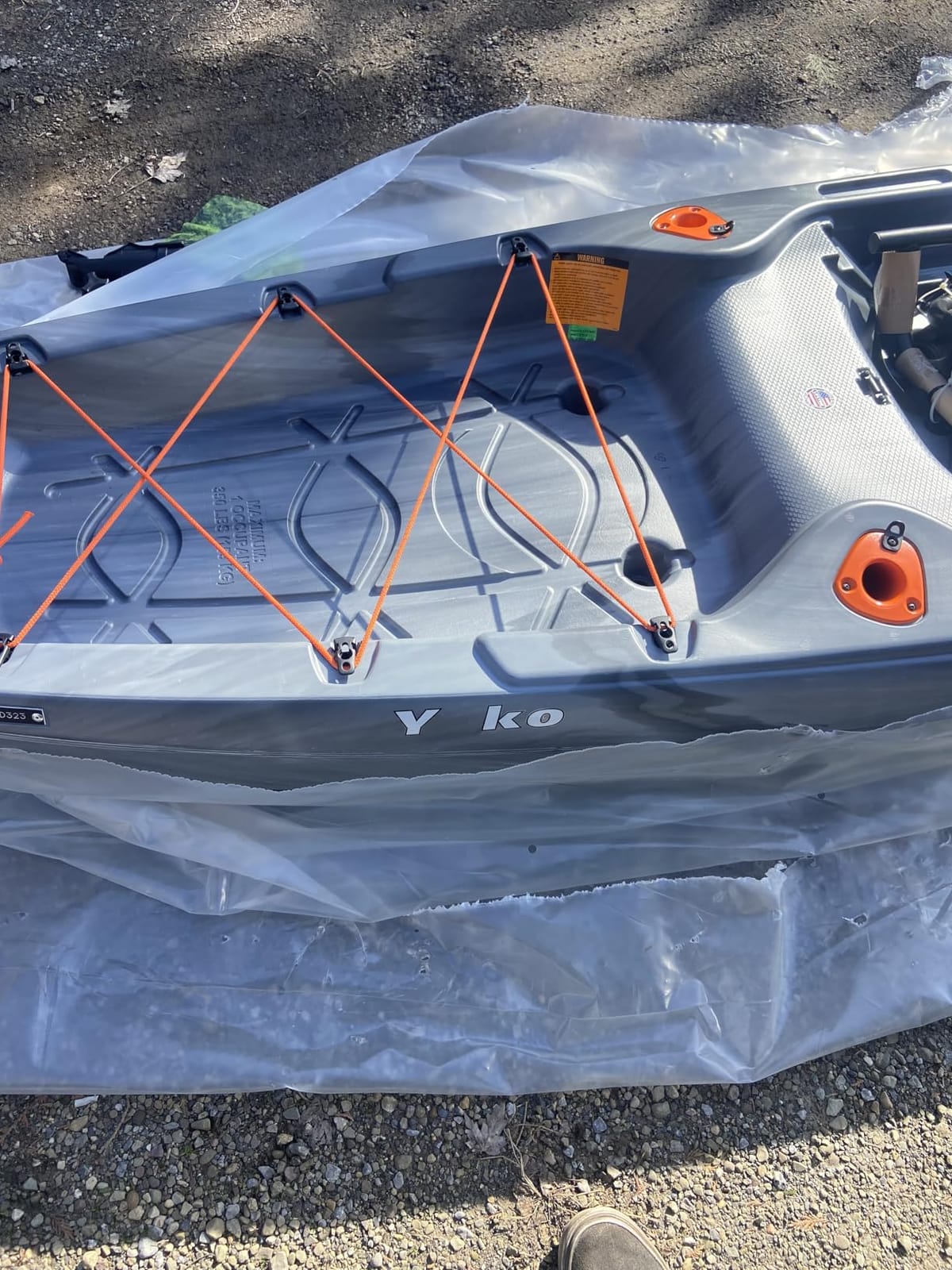 Lifetime Yukon Angler Kayak, Sit-On-Top Fishing Kayak, Triple Rod Holder and Paddle, 11' 6