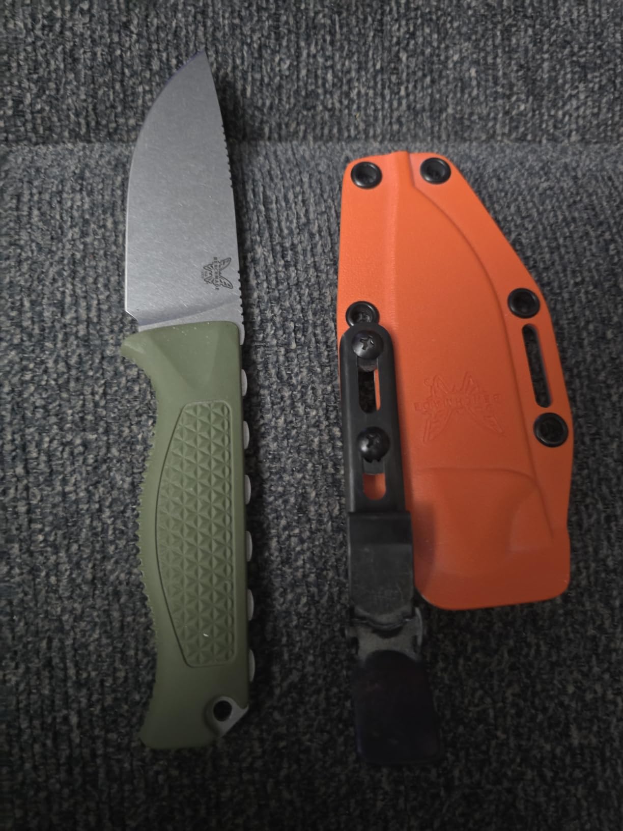 Benchmade Steep Country Hunting Knife, S30V Steel Blade (15006-01) | Dark Olive Santoprene handle, Drop-Point blade customer photo 2
