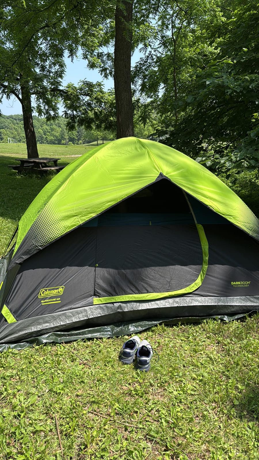 Coleman Sundome Dark Room 4/6 Person Tent, Blocks 90% of Sunlight to Keep Inside Cool, Weatherproof Tent with Rainfly Sets Up in Minutes customer photo 2