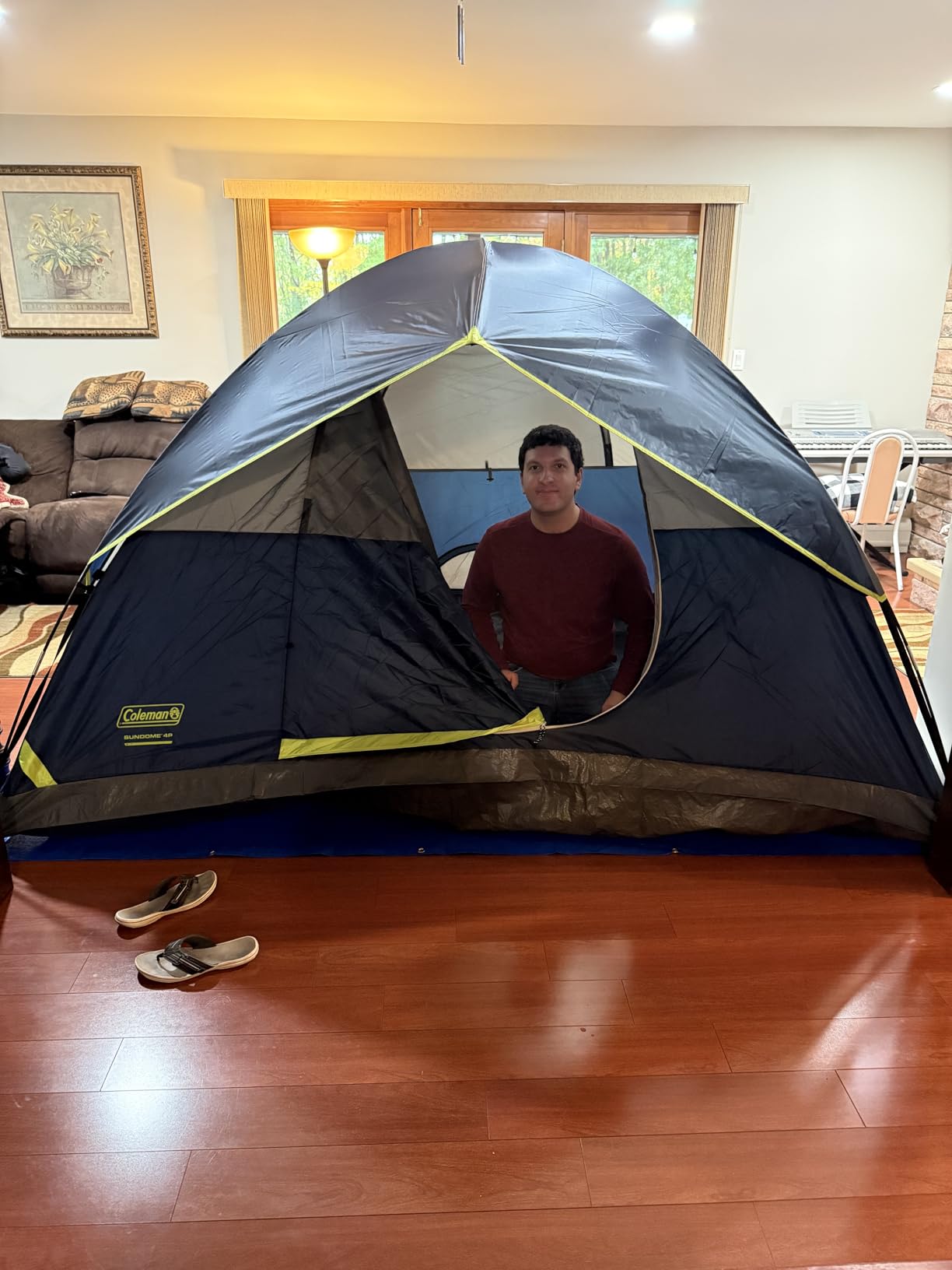 Coleman Sundome Camping Tent with Rainfly, 2/3/4/6 Person Tent Sets Up in 10 Mins, Weatherproof Shelter for Camping, Festivals, Backyard, Sleepovers, & More customer photo 2