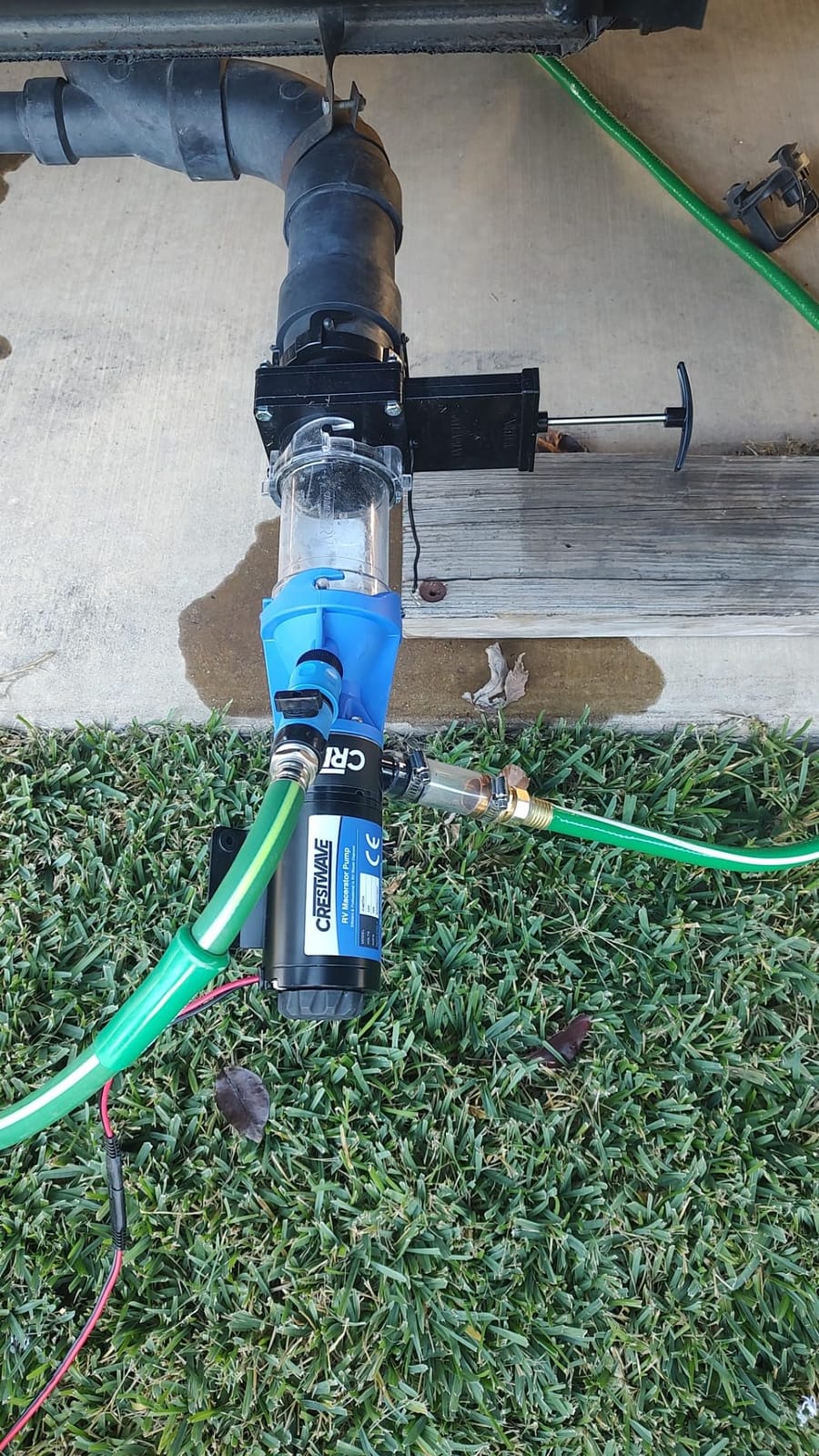CrestWave RV Macerator Pump - Fast 4-Minute Emptying for RV & Boat Tanks | 12GPM, 10FT Lift | 12V 144W Copper Motor, SK5 Blades, Full Protection Kit, Hose Included customer photo 2