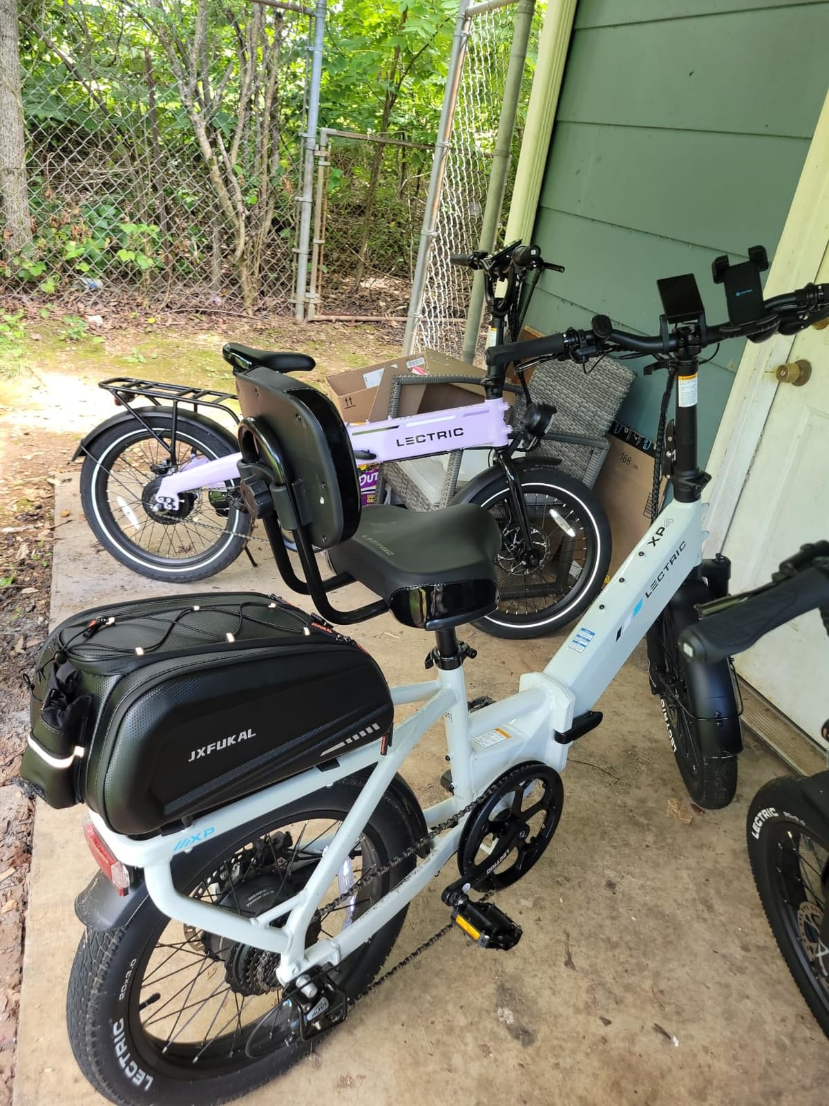 JXFUKAL Bike Bags for Bicycle Rear Rack - Hard Shell Ebike Bag customer photo 1