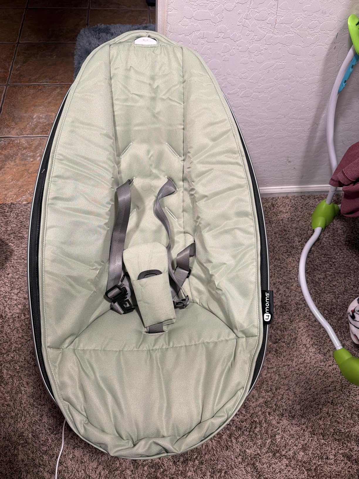 Extra Seat Fabric, MamaRoo Baby Swing, Compatible with Model 1046, Grey Classic customer photo 1
