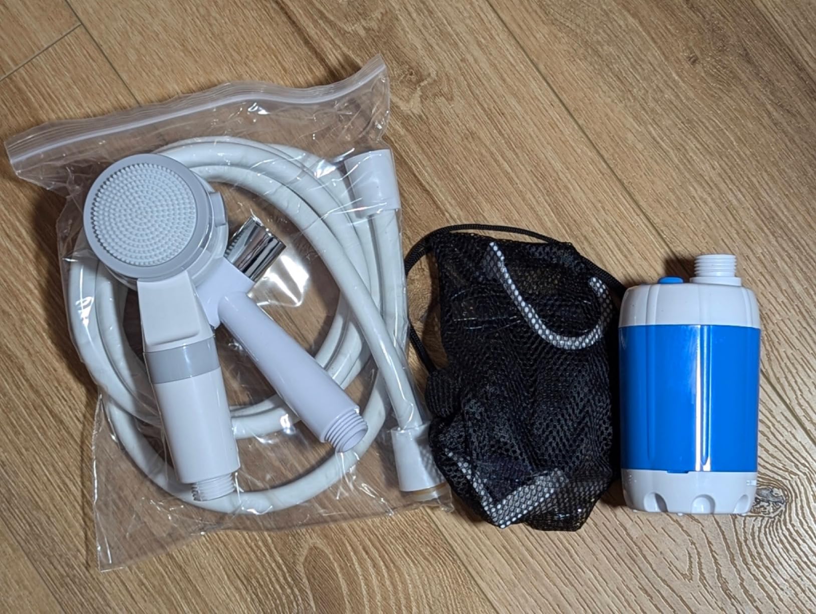 Ann Katy Portable Camping Shower Pump, Rechargeable Electric Outdoor Shower | Upgrade Multiple Spray Modes, Lightweight Portable Shower Pump Kit for Outdoor Camping Road Trip Hiking RV Travel customer photo 2