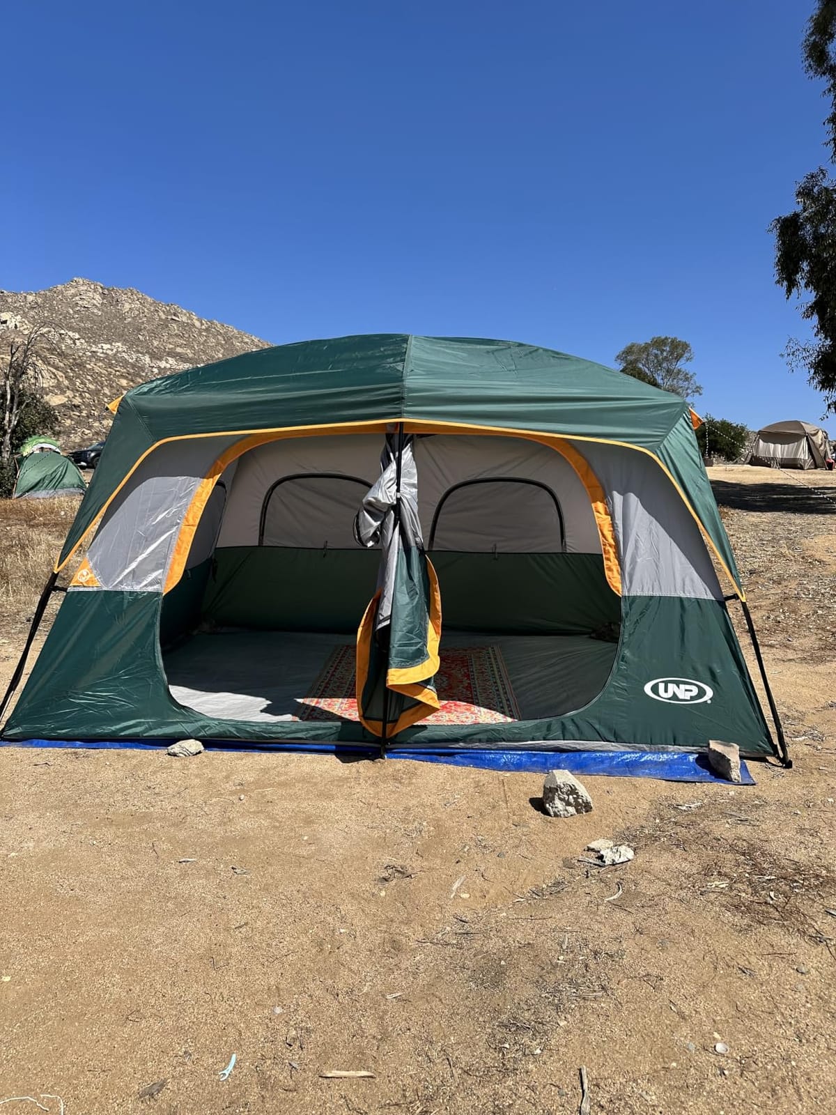 UNP 2/4/6/8 Person Tent, Portable Cabin Tent, Camping Tent 4-Person Easy Set Up, Waterproof with Top Rainfly for Outdoor Camping/Hiking customer photo 1