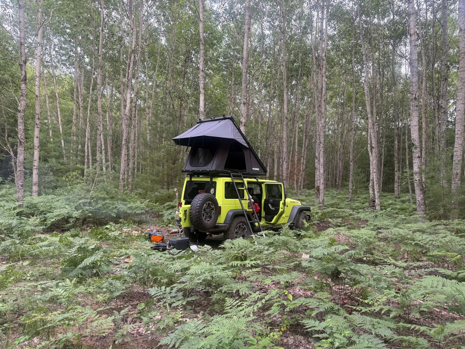 WildFinder Rooftop Tent, Hard Shell Roof Top Tent for Jeep SUV Truck Van | Aluminum Pop Up Roof Tent with LED Light Strip, Camping Car Roof Tent for 2-3 Person customer photo 1