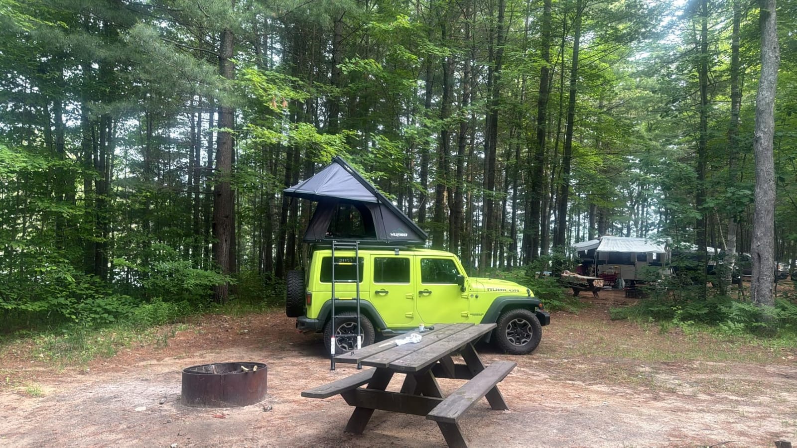 WildFinder Rooftop Tent, Hard Shell Roof Top Tent for Jeep SUV Truck Van | Aluminum Pop Up Roof Tent with LED Light Strip, Camping Car Roof Tent for 2-3 Person customer photo 2