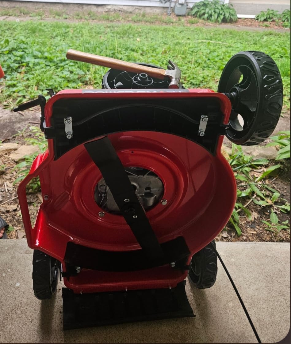 PowerSmart EasyCut 18-Inch Gas Lawn Mower, 144cc OHV Engine, Steel Deck, Side Discharge, 5-Position Dual-Lever Height Adjustment, Push Mower for Small Yards customer photo 2