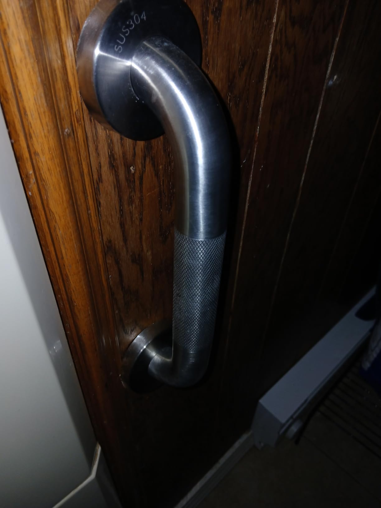 Grab Bars for Shower 12 Inch Bathroom Safety Bars for Seniors | 1.25'' Diameter; Heavy Duty 304 Stainless Steel; Non-Slip Knurled Grip; Brushed Nickel Metal; Wall Mounted; 500lbs Capacity customer photo 1