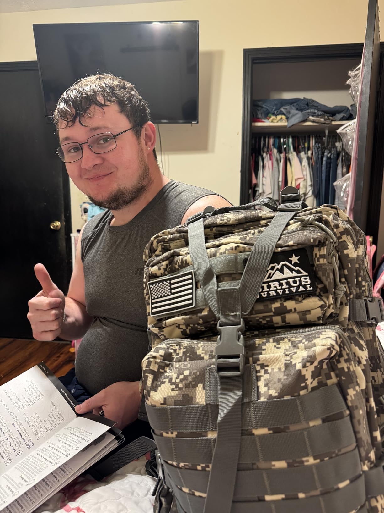 Bug Out Bag - Premium Bugout Backpack Pre-Packed Survival Kit - Ultimate 72 Hour Backpack Survival Kit - Comprehensive Survival Items - Go Bag Emergency customer photo 1