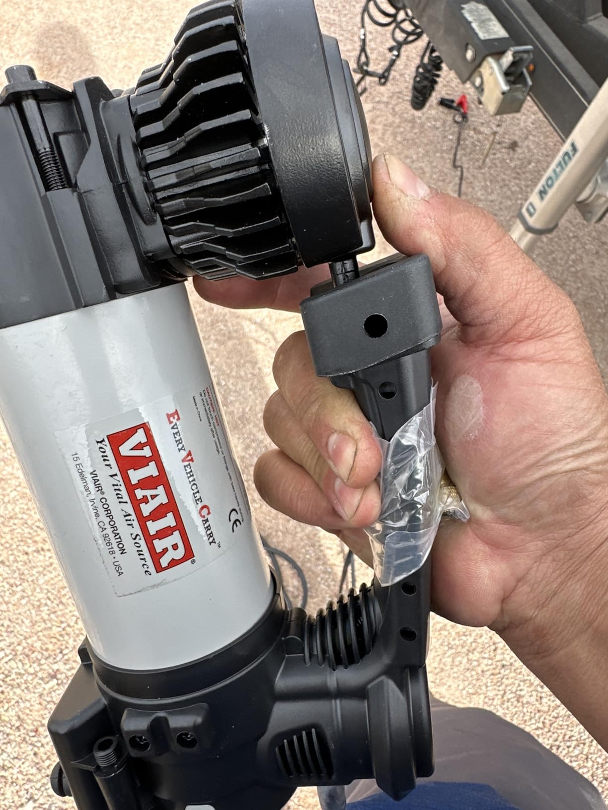 VIAIR Digital EVC88P - Portable Air Compressor Tire Inflator for Car, Truck, SUV & RV | Preset Automatic Shut Off Feature | 12V Heavy Duty On/Off Road Tire Pump Air Compressor 120 PSI customer photo 2