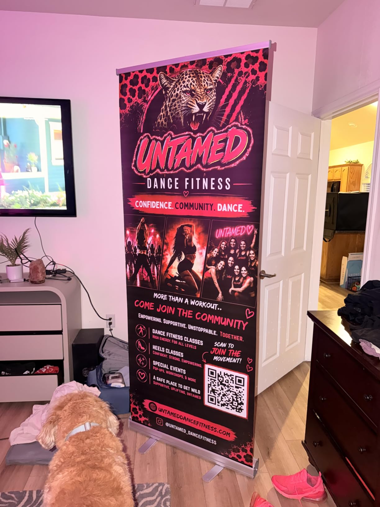 Custom Retractable Banner with Aluminum Stand, Personalized Pop up Banners 33 inch x 81 inch with Portable Travel Case customer photo 1