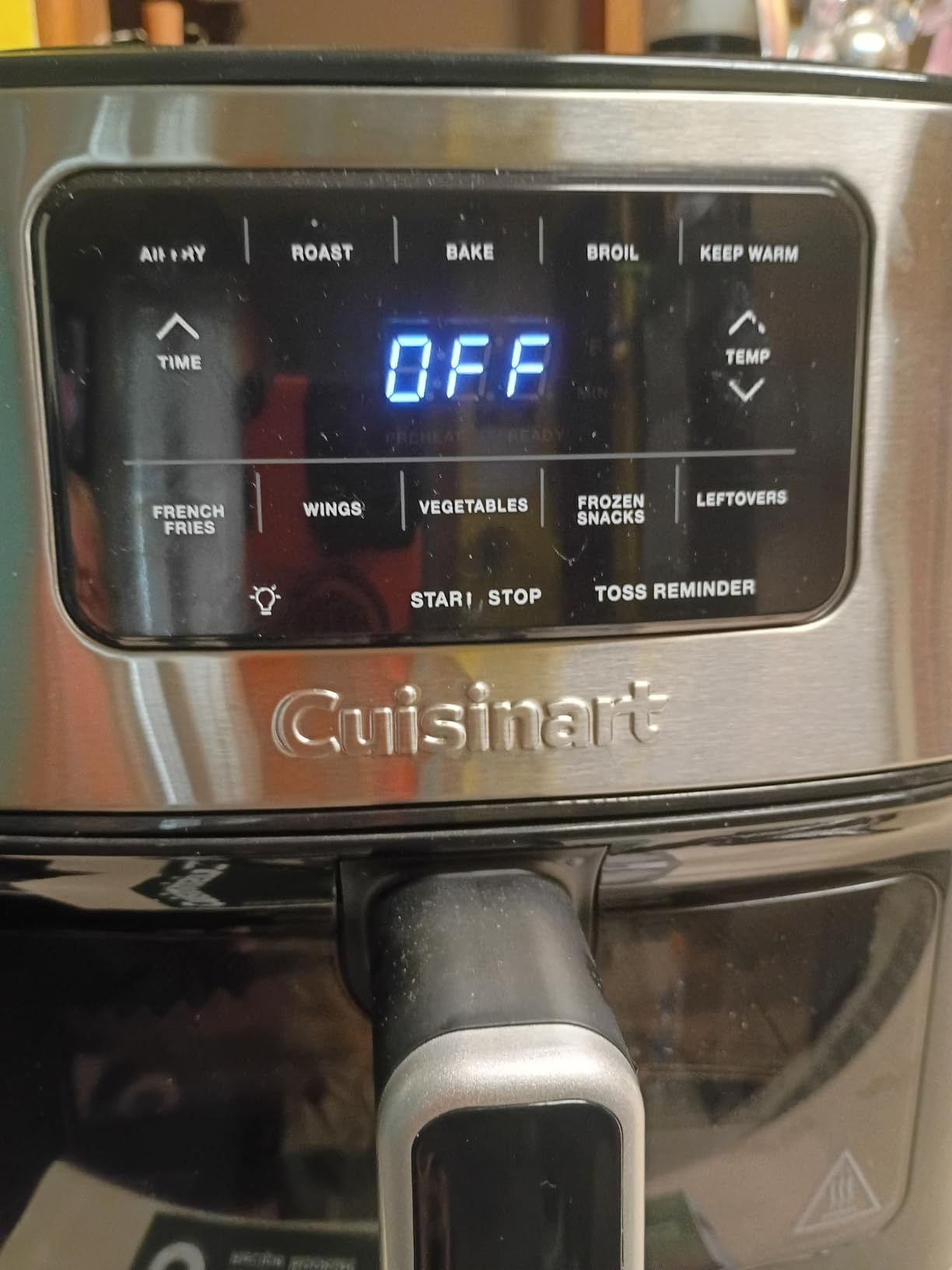 Cuisinart Air Fryer, 2.6-Quart Compact Basket Fryer with 3 Cooking Functions to Air Fry, Roast, and Bake, 3 Airfryer Presets, Dishwasher-Safe Parts, AIR-80, Stainless Steel & Black customer photo 1