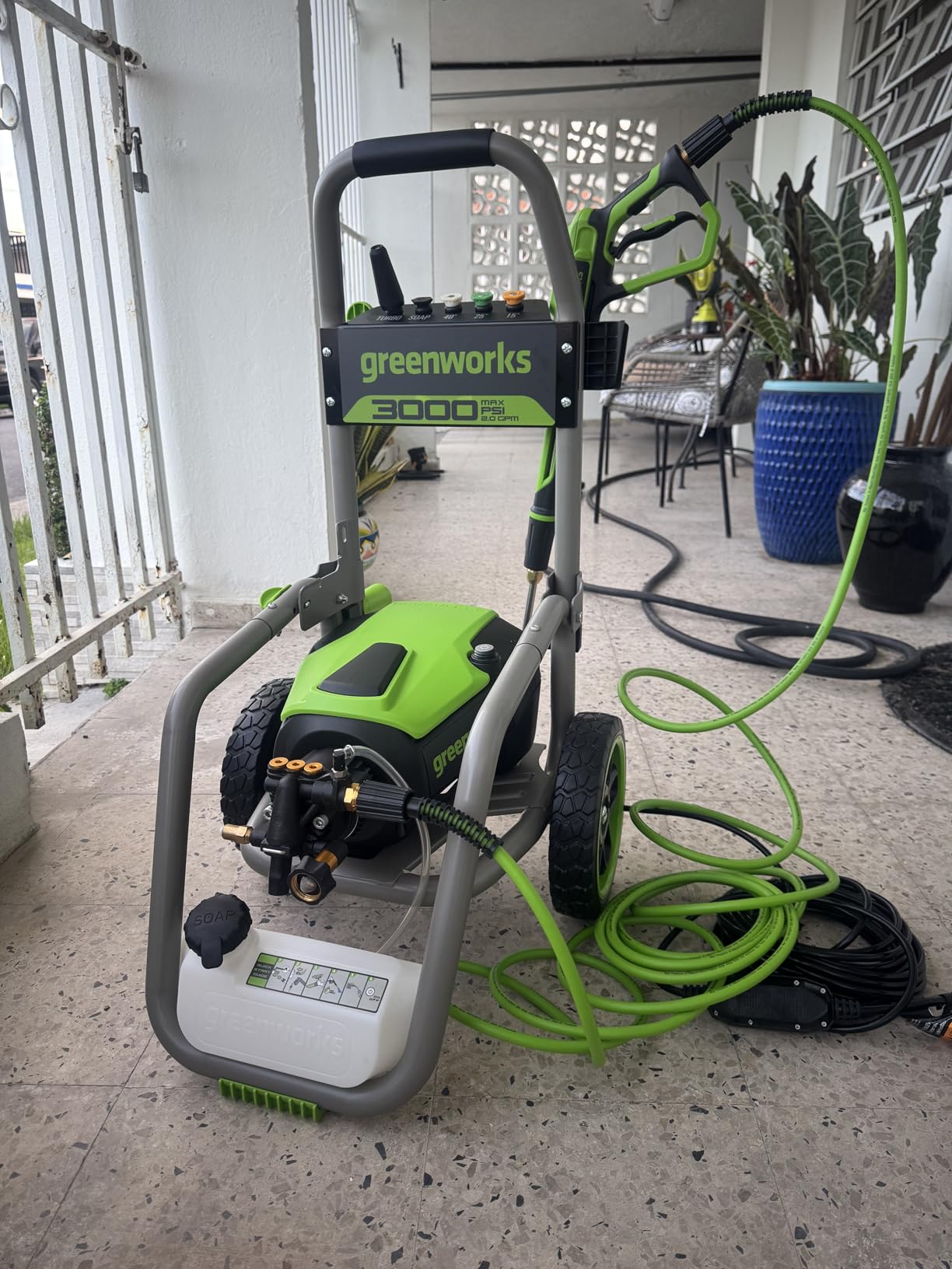 Greenworks 3000 PSI (2.0 GPM Max) Brushless Electric Pressure Washer customer photo 1