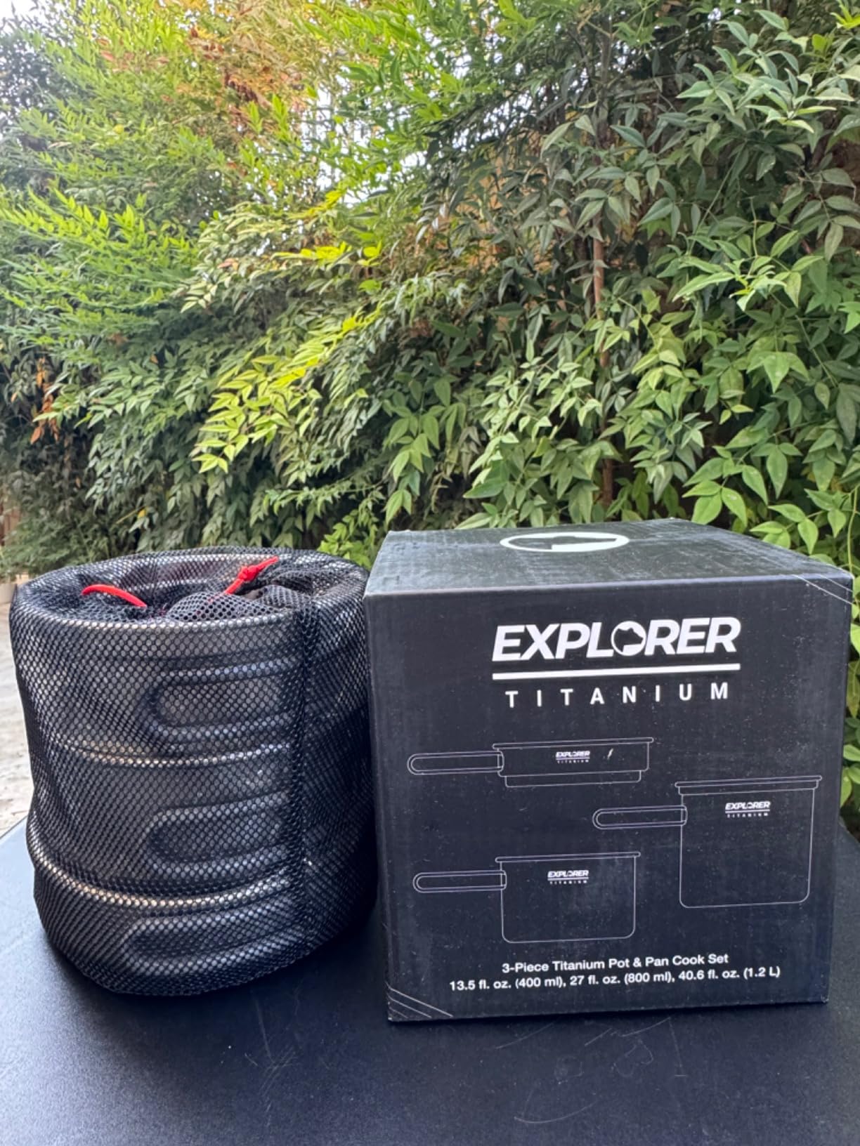 Explorer Bear Titanium Stackable Camping Cooking Pot Mess Kit Set customer photo 1