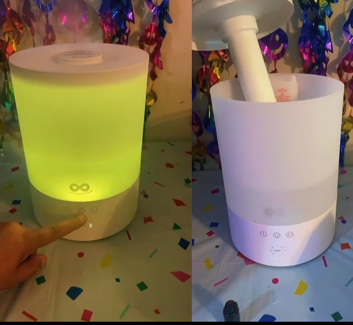 Everlasting Comfort 2.5L Top Fill Humidifier for Bedroom - 28dB Ultra-Quiet, Easy to Fill & Clean, 24HR Runtime, Night Light, Timer, Ultrasonic Cool Mist, Auto Shut-Off for Indoor Use customer photo 2