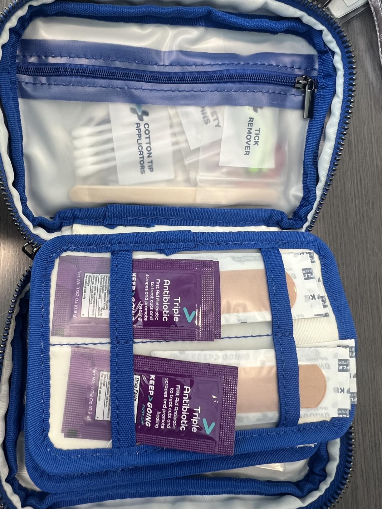 KeepGoing Travel First Aid Kit - TSA-Approved Travel Size | First Aid Kit for Car, Hiking, Camping & Outdoor Emergencies, Stain and Water-Resistant Case customer photo 2