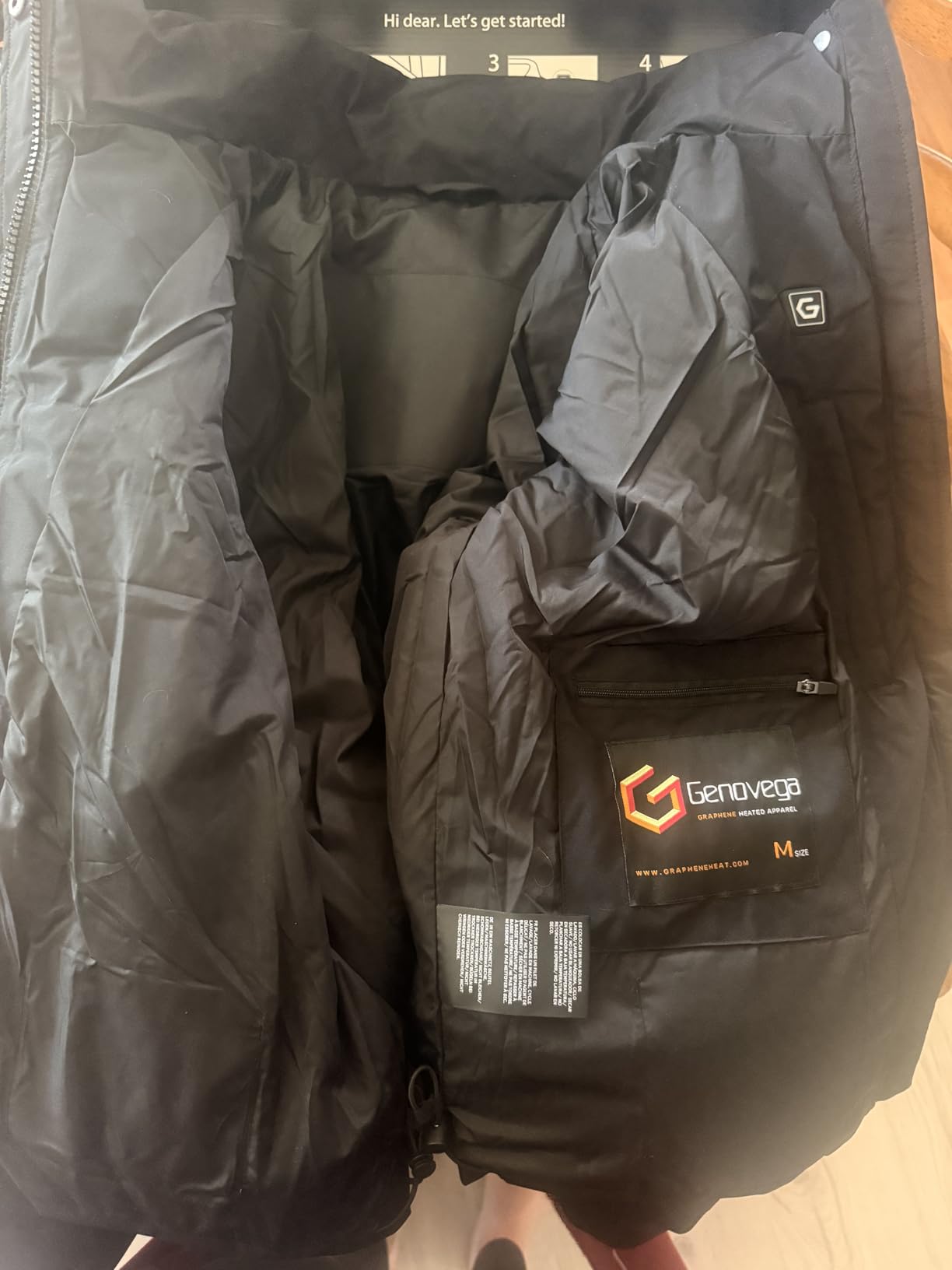 Graphene Women Heated Jacket 12V Fast Charge 18400mAh Large Capacity customer photo 1