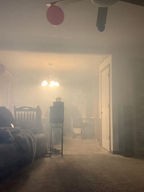 XWSTGEQ 700W Haze Machine 8000 CFM Fog Machine DMX Wireless Remote Control | 1 Min Fast Preheat, Low Noise, Adjustable Fog & Fan Speed for DJ Halloween Club Stage Parties customer photo 1