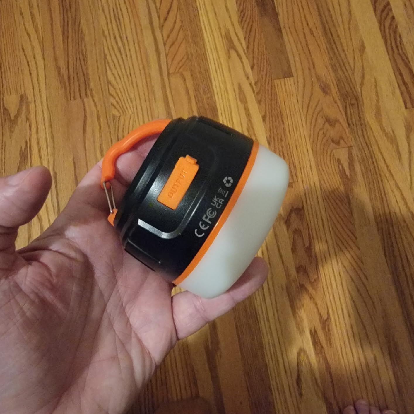 Yonktoo Camping Lantern Rechargeable, 300H Runtime, 6400mAh, IPX5 Waterproof Tent Light for Camping, Hiking, Power Outages, Home, Emergency - Standard Edition,Orange customer photo 1
