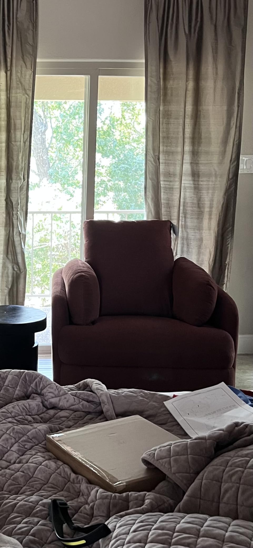 Signature Design by Ashley Modmax Contemporary Swivel Glider Nursery Recliner, Stain-Resistant Next-Gen Nuvella Performance Fabric Rocking Chair for Living Room, Beige, 42