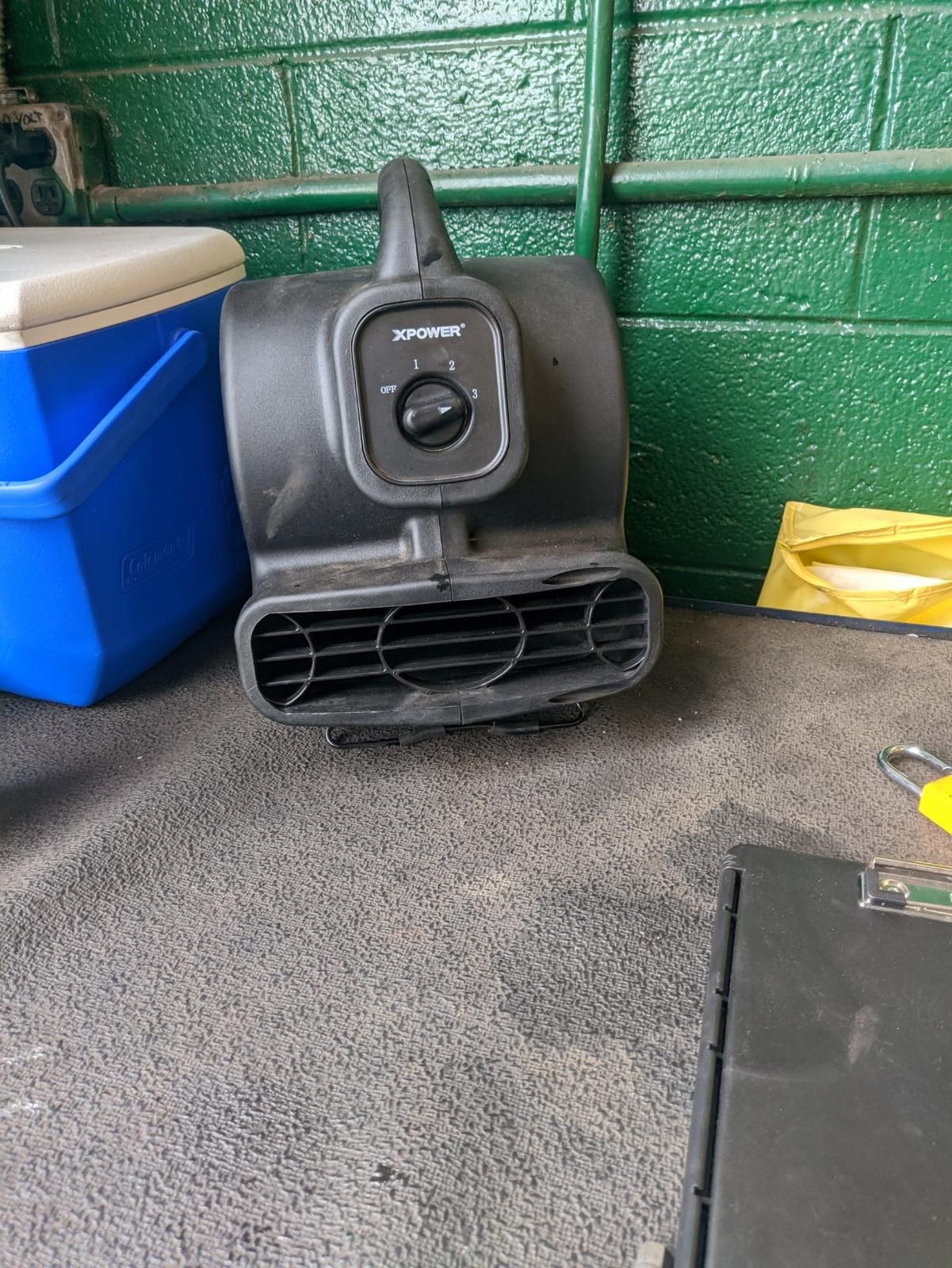XPOWER P-80 Mini Utility 600 CFM Centrifugal Air Mover, Floor Fan, Blower, Stackable, for Drying, Cooling, Ventilating, Home Use Water Damage Restoration, Workshop, Plumbing customer photo 1