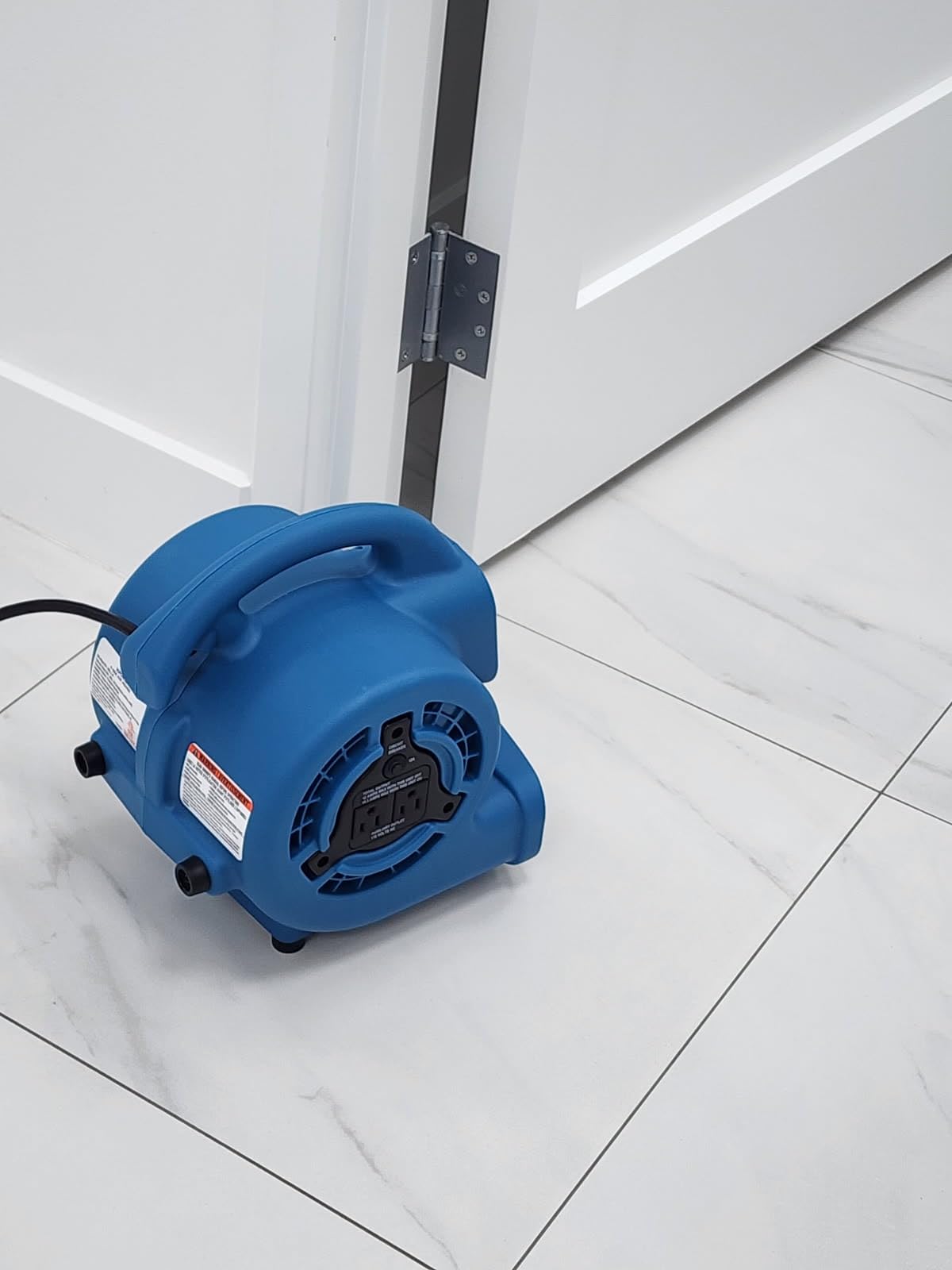 XPOWER P-80 Mini Utility 600 CFM Centrifugal Air Mover, Floor Fan, Blower, Stackable, for Drying, Cooling, Ventilating, Home Use Water Damage Restoration, Workshop, Plumbing customer photo 2