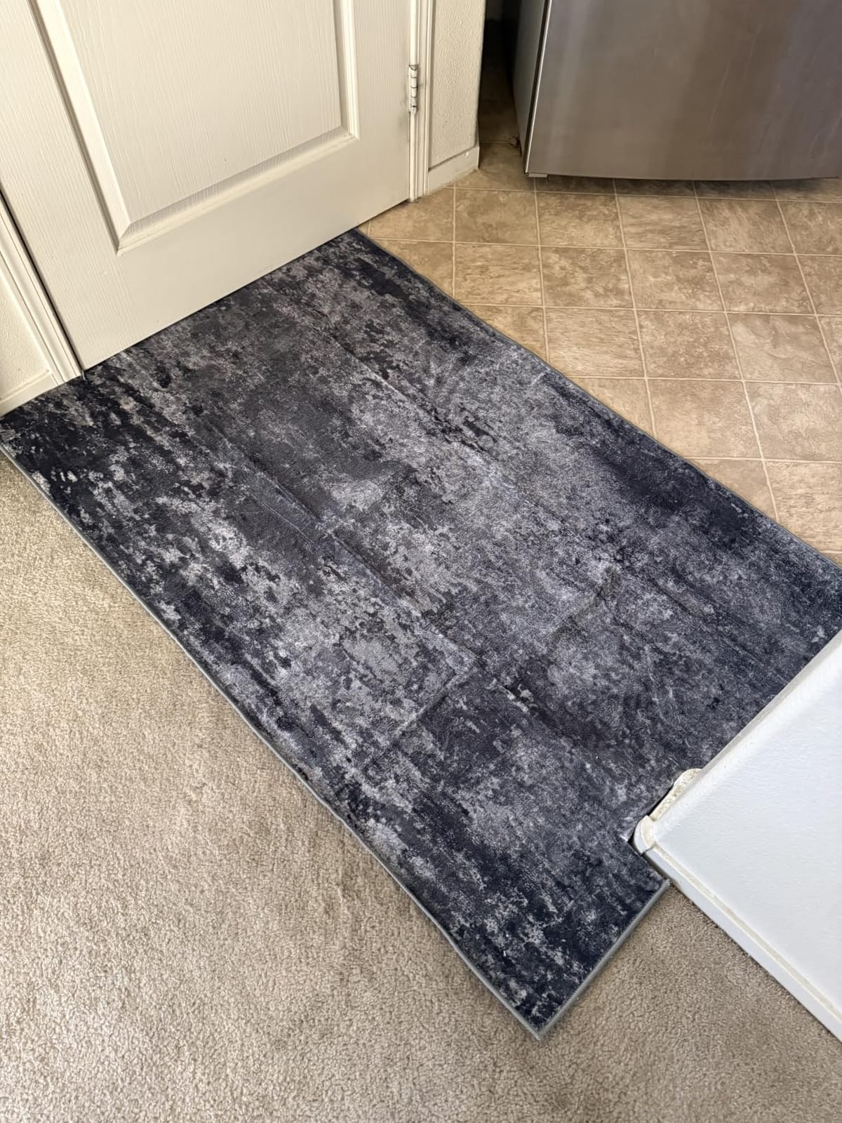 Ompaa 2x6 Rug Runners for Hallways Kitchen Runner Rug Non Slip Washable Grey Long Runner Rugs with Rubber Backing Soft Abstract Carpet Runner for Hallways, Kitchen, Bedroom, Bathroom, Entryway customer photo 1