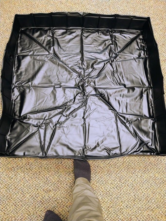 Portable Shower Pan, Foldable Shower Base & Basin Floor with Detachable Drain Pipe, Ideal for RV, Outdoor, Indoor Shower Stall Enclosures customer photo 2