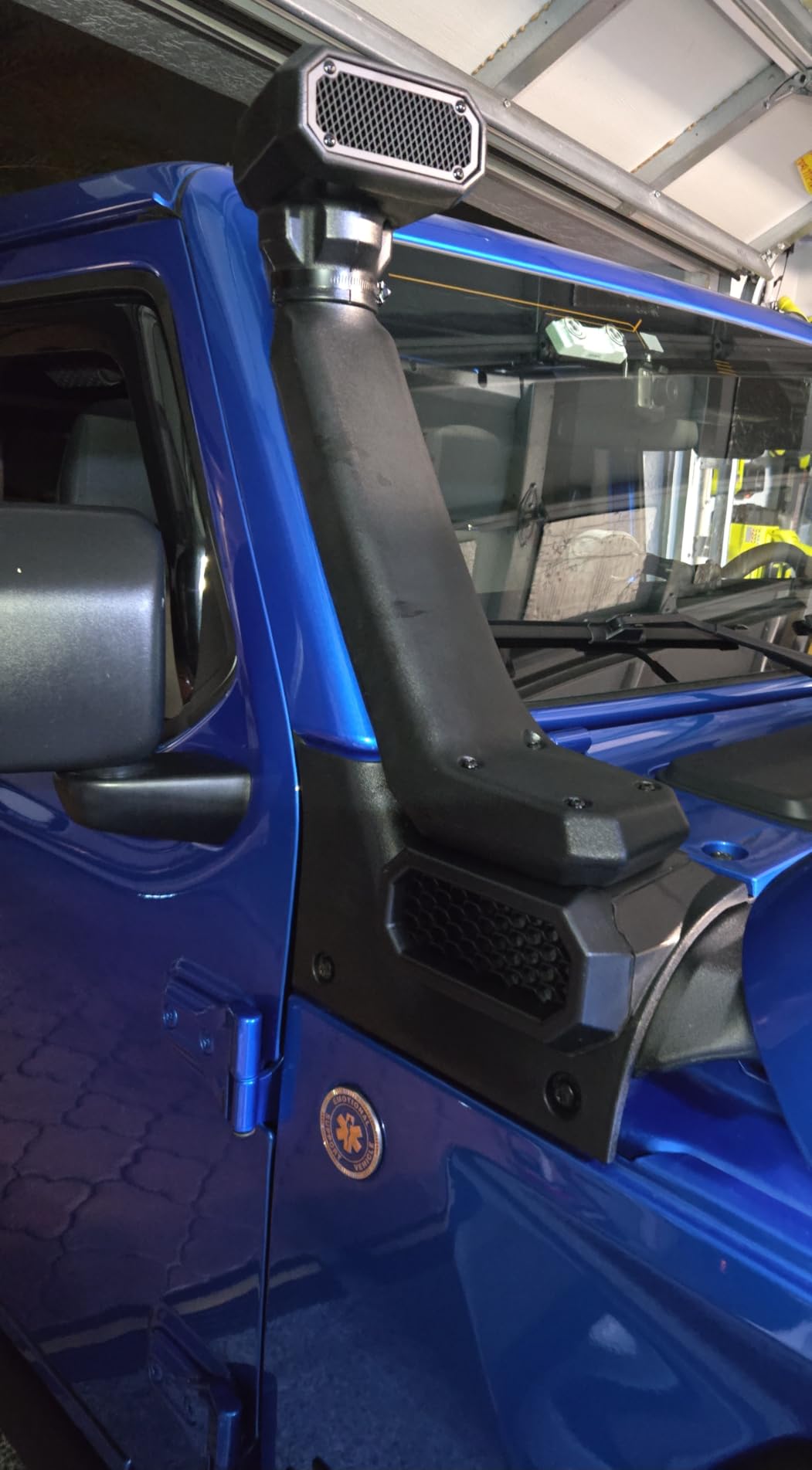 JSCARLIFE Car Snorkel Kit, ABS Plastic Air Intakes Parts Set Auto Snorkel Kit Fit for 2018+ Jeep JL model Wrangler only customer photo 2